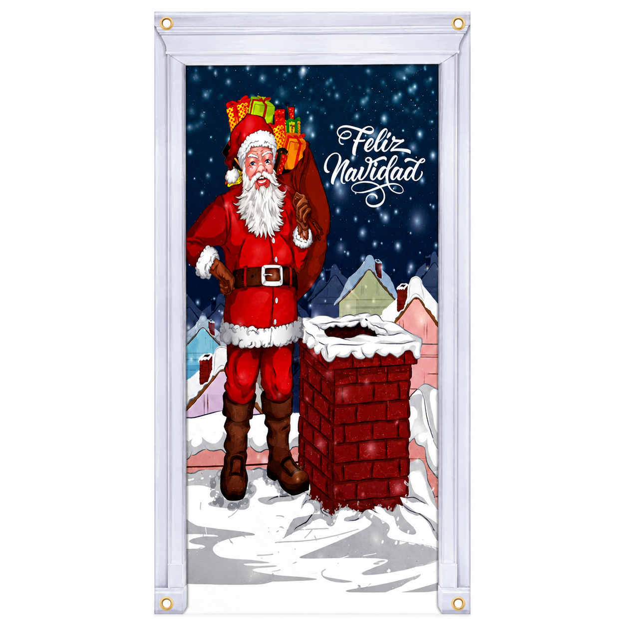 Forro de Puerta Navidad 200X85Cm-0