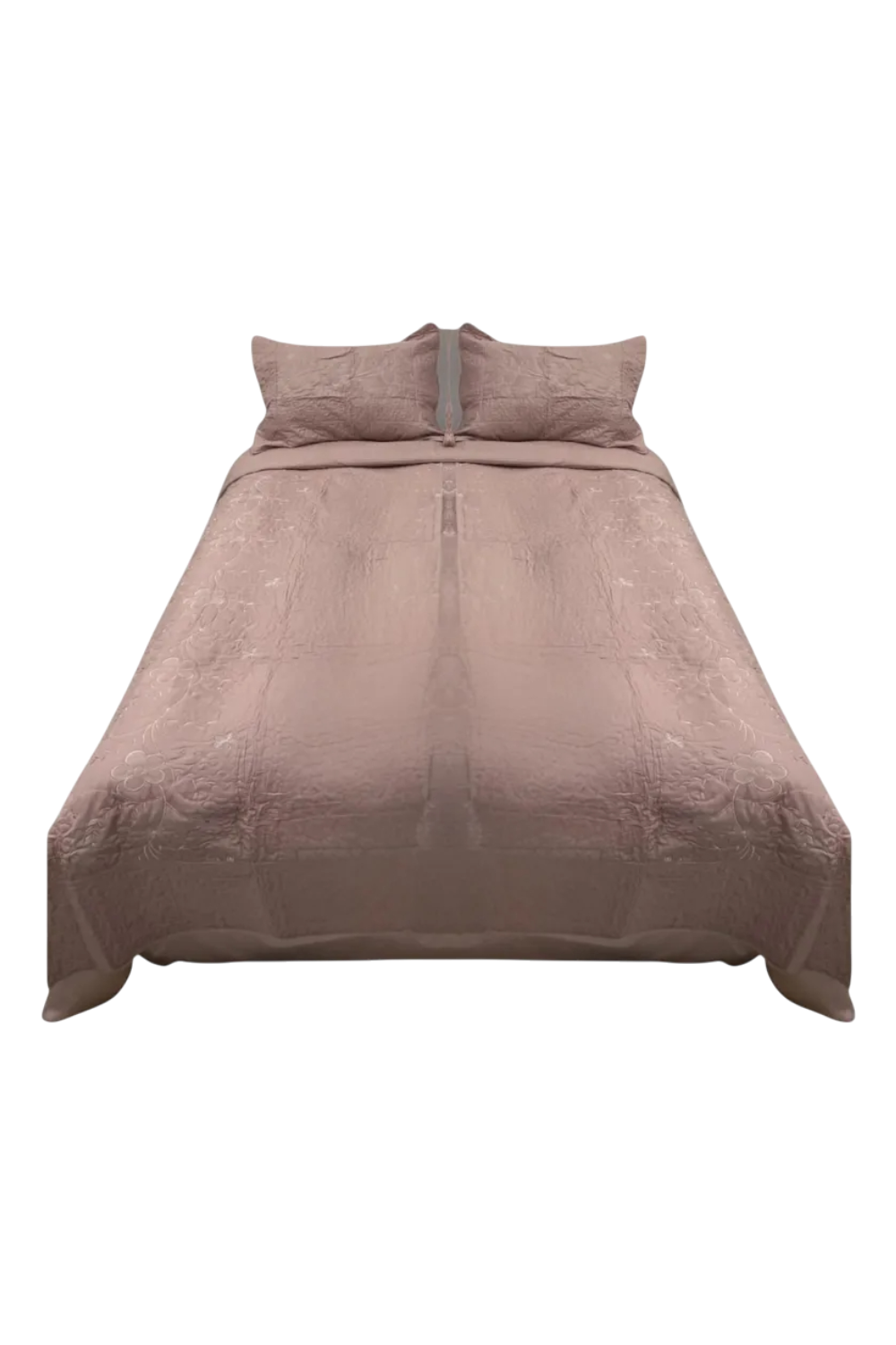 Cubrecama Quilt Verano Flores Bordadas King ROSA-0
