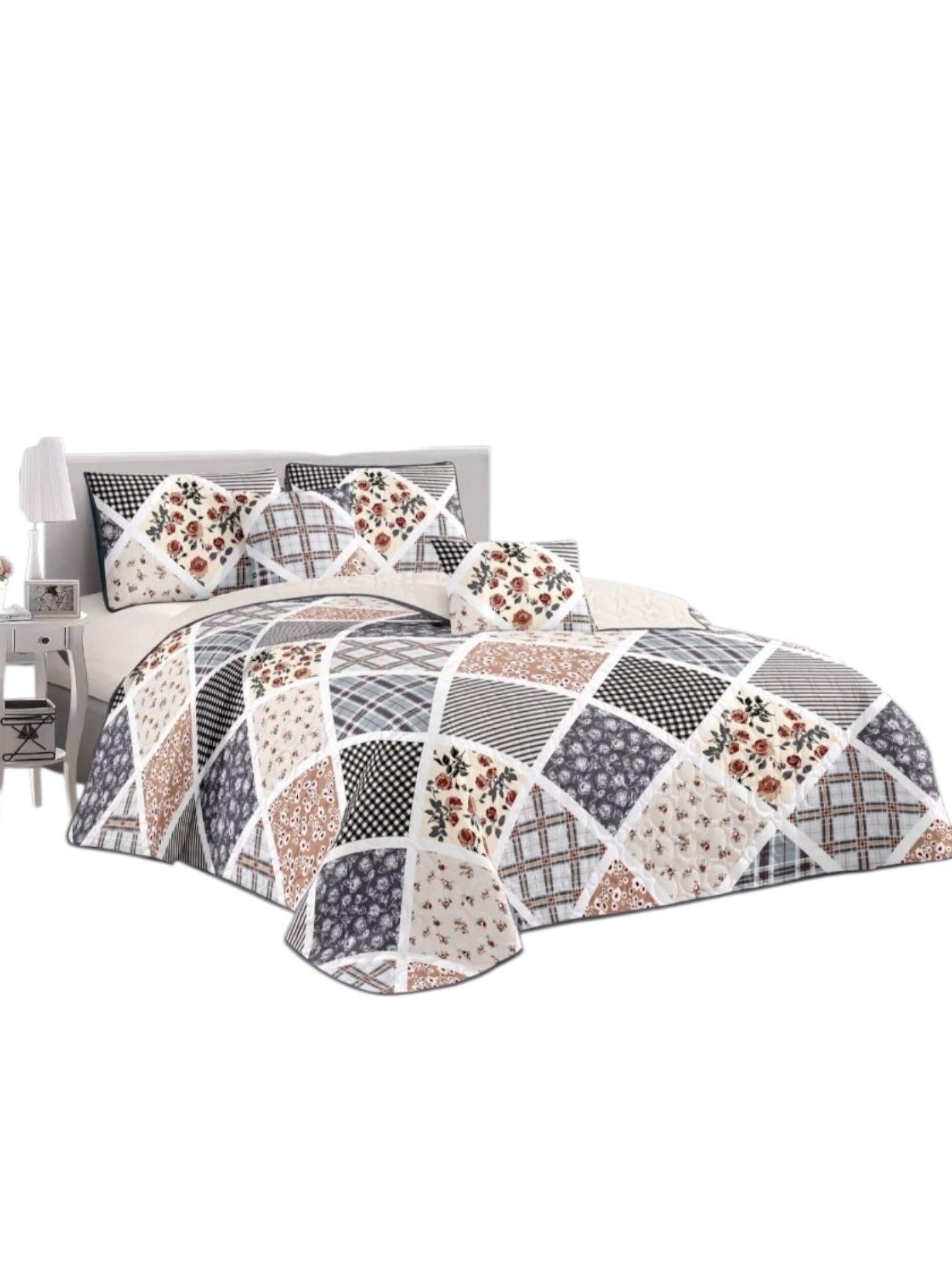 CUBRECAMA QUILT DE VERANO CON DISEÑO TF PLAZA Y MEDIA 21-0