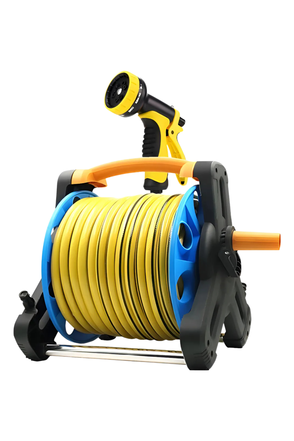Carrete De Manguera De Jardín Portátil De 20 Metros-3