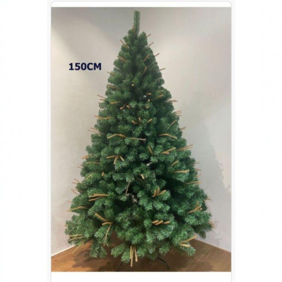 ARBOL DE NAVIDAD CON RAMAS DE DOS TONOS 150CM SDS58-0