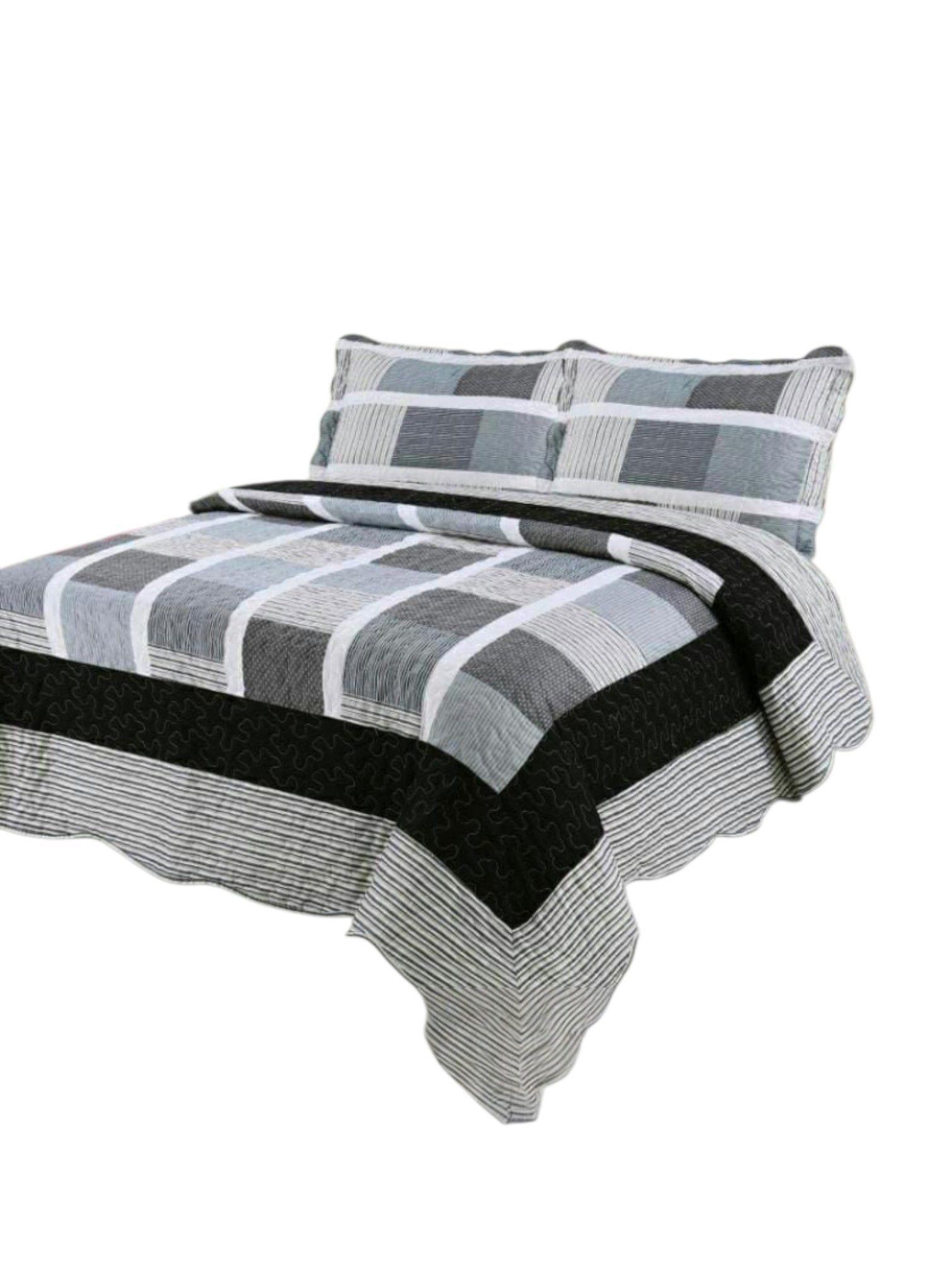 CUBRECAMA QUILT DE VERANO CON DISEÑO TF KING 17-0