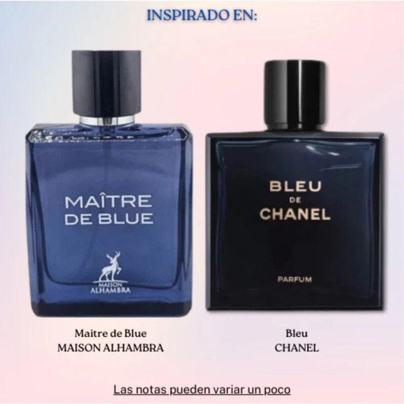 Perfume Maison Alhambra Maitre de Blue EDP 100ml Hombre – Aroma aromático bergamota y pachulí-2