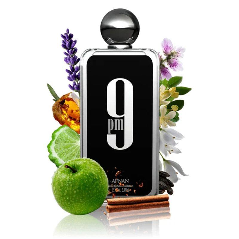 Perfume Afnan 9 PM EDP 100ml Hombre – Fragancia oriental con manzana, vainilla y ámbar-2