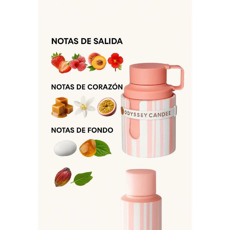 Perfume Armaf Odyssey Candee EDP 100ml Mujer – Dulce aroma con fresa y caramelo-3