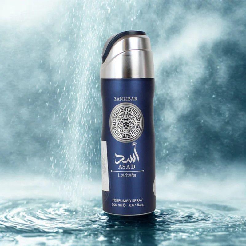 Lattafa Asad Zanzibar Desodorante Spray 200ml – Fragancia elegante con oud y vainilla-2