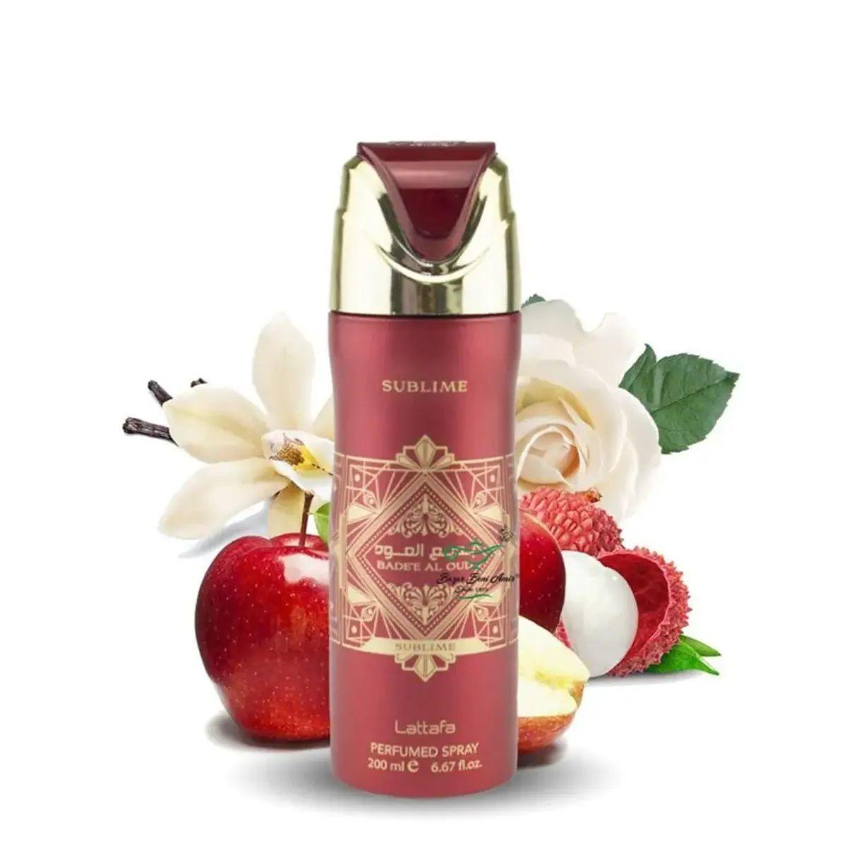 Desodorante Spray Lattafa Badee Al Oud Sublime 200 ML Unisex| Piña y Oud Floral-2