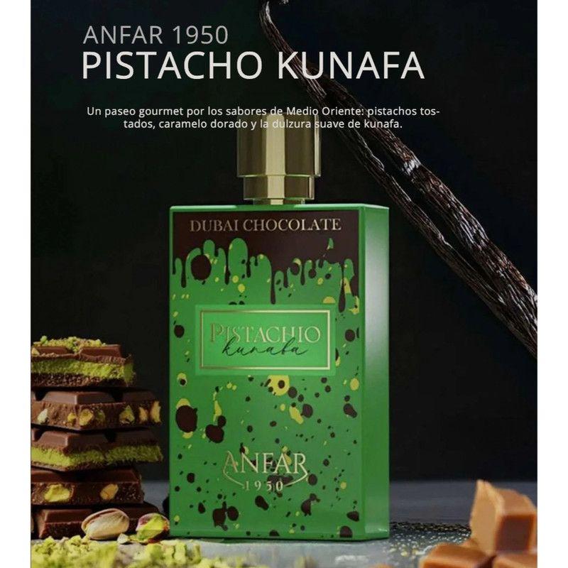Perfume Afnan Pistachio Kunafa EDP 80ml Unisex – Fragancia dulce de pistacho y chocolate-3