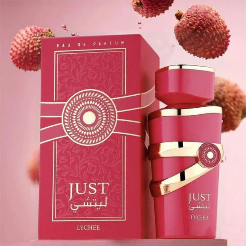 Perfume Fragrance World Just Lychee EDP 100ml Mujer – Fragancia frutal lichi y rosa-3