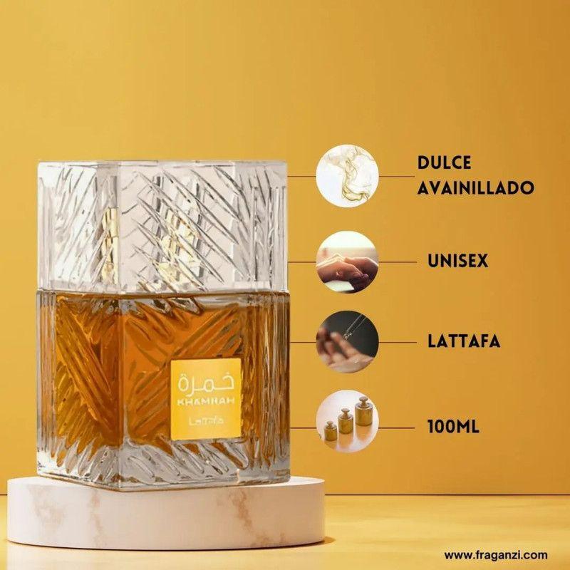 Perfume Lattafa Khamrah EDP 100ml Unisex – Fragancia especiada con ron y canela-3