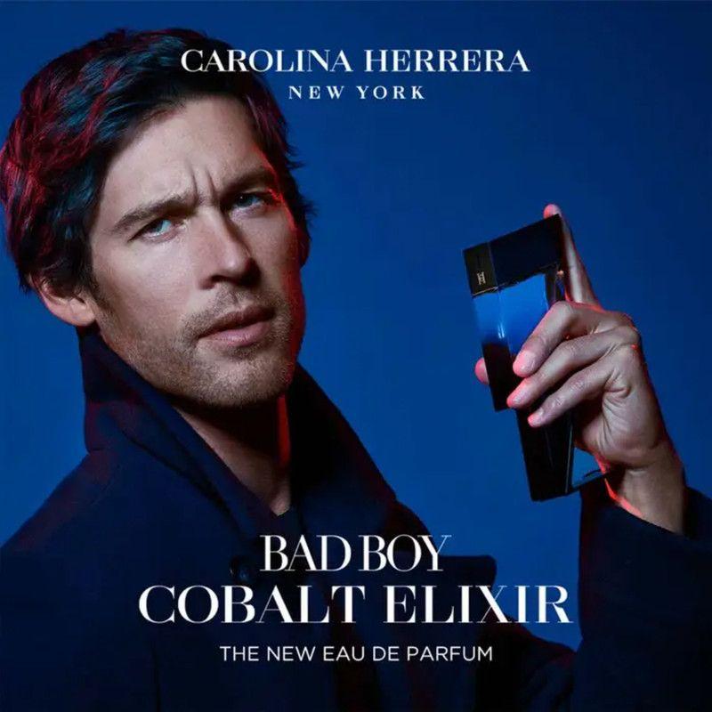 Perfume Carolina Herrera Bad Boy Cobalt Elixir EDP 100ml Hombre – Fragancia fresca con lavanda y vainilla-3