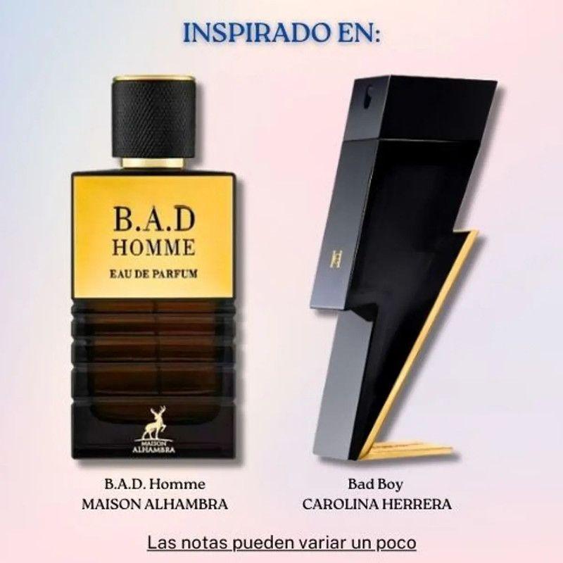 Perfume Maison Alhambra Bad Homme EDP 30ml Hombre – Aroma elegante iris y ámbar-2