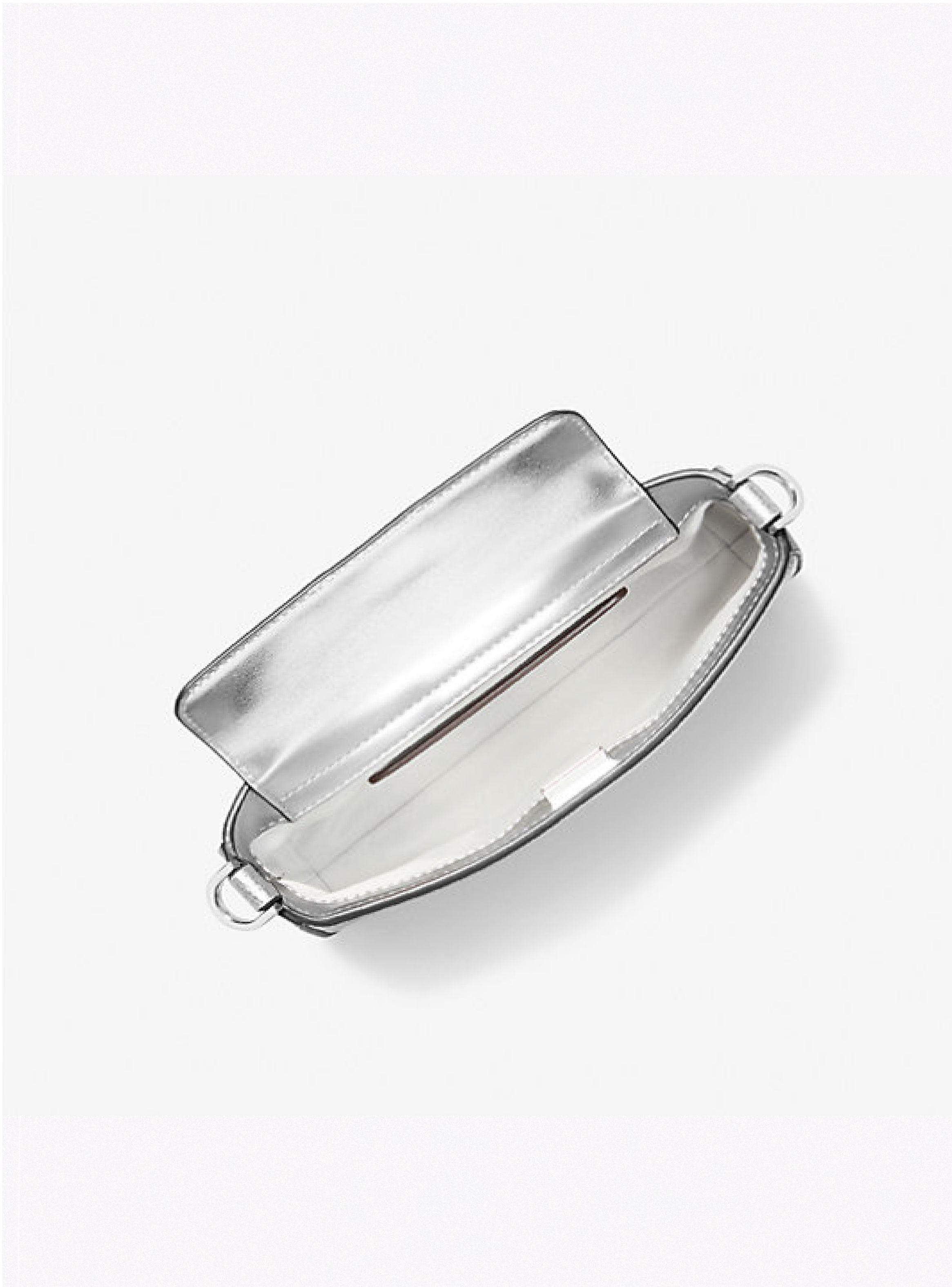 Cartera Michael Kors Bryant cuero plateado-2