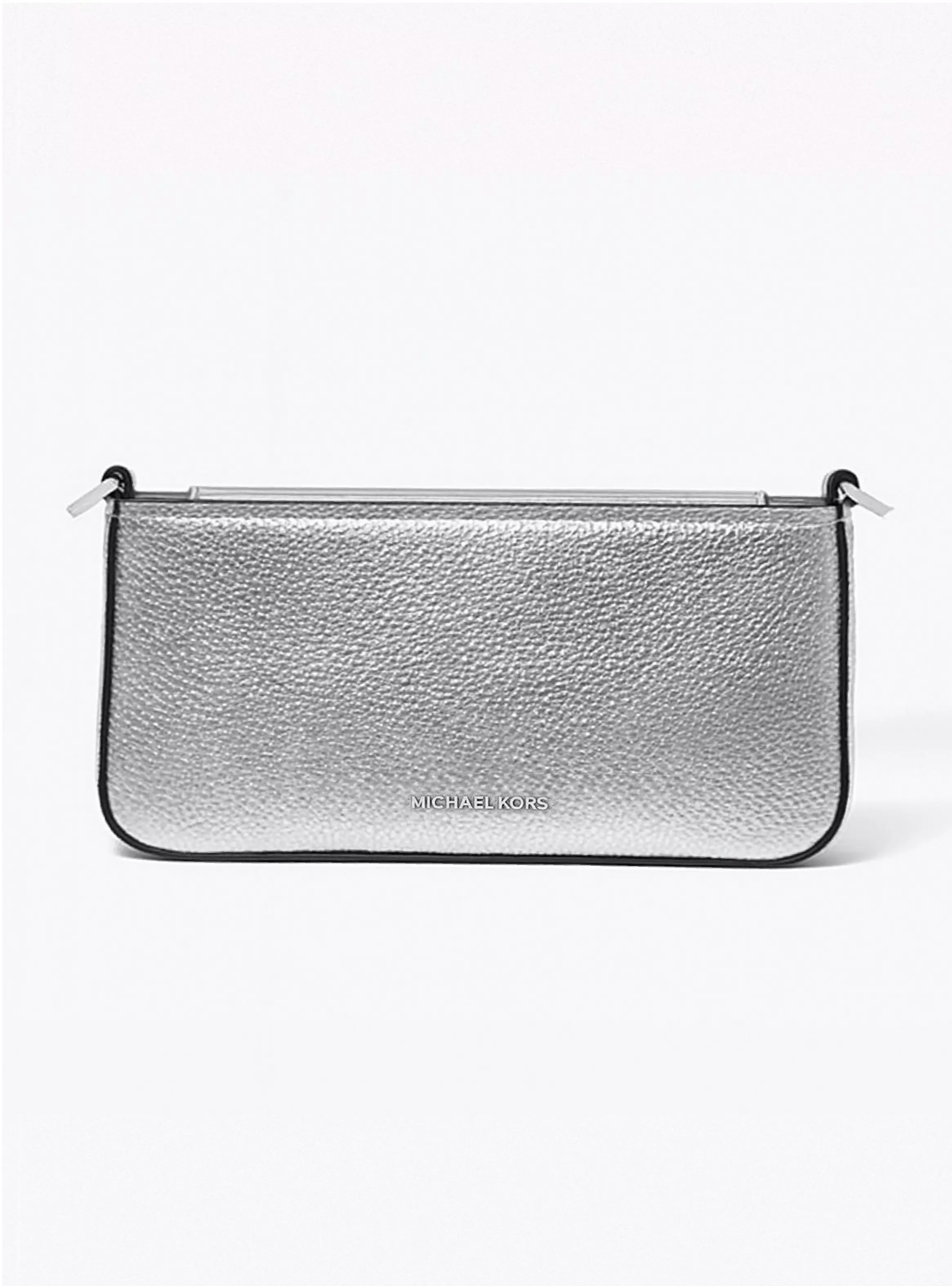 Cartera Michael Kors Bryant cuero plateado-3