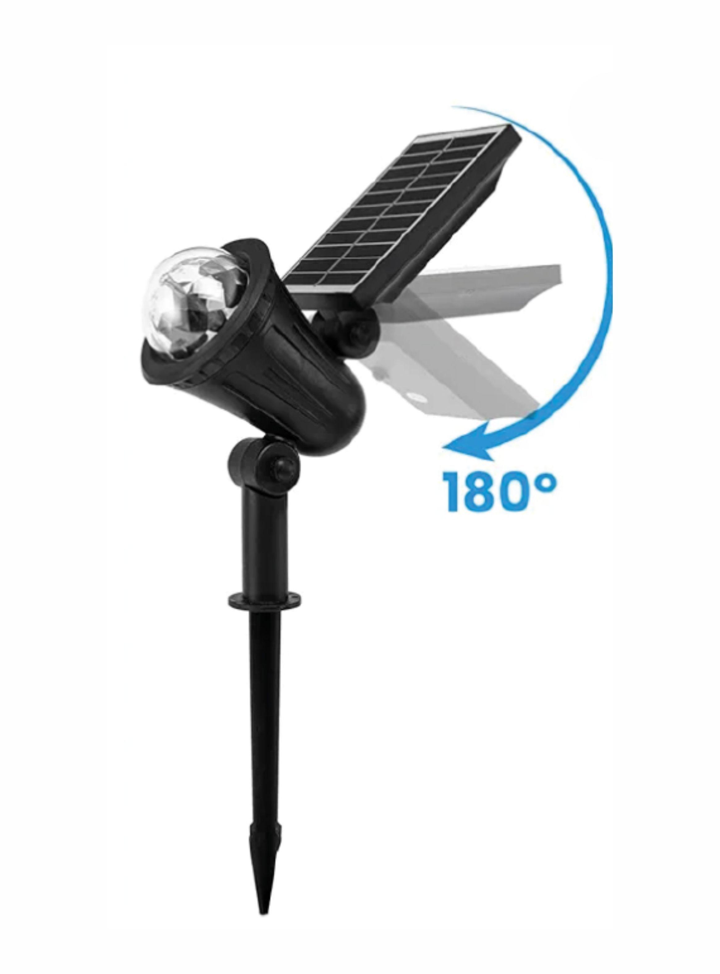 Foco Solar Led Multicolor Jard n Proyector De Luz Con Estaca-2