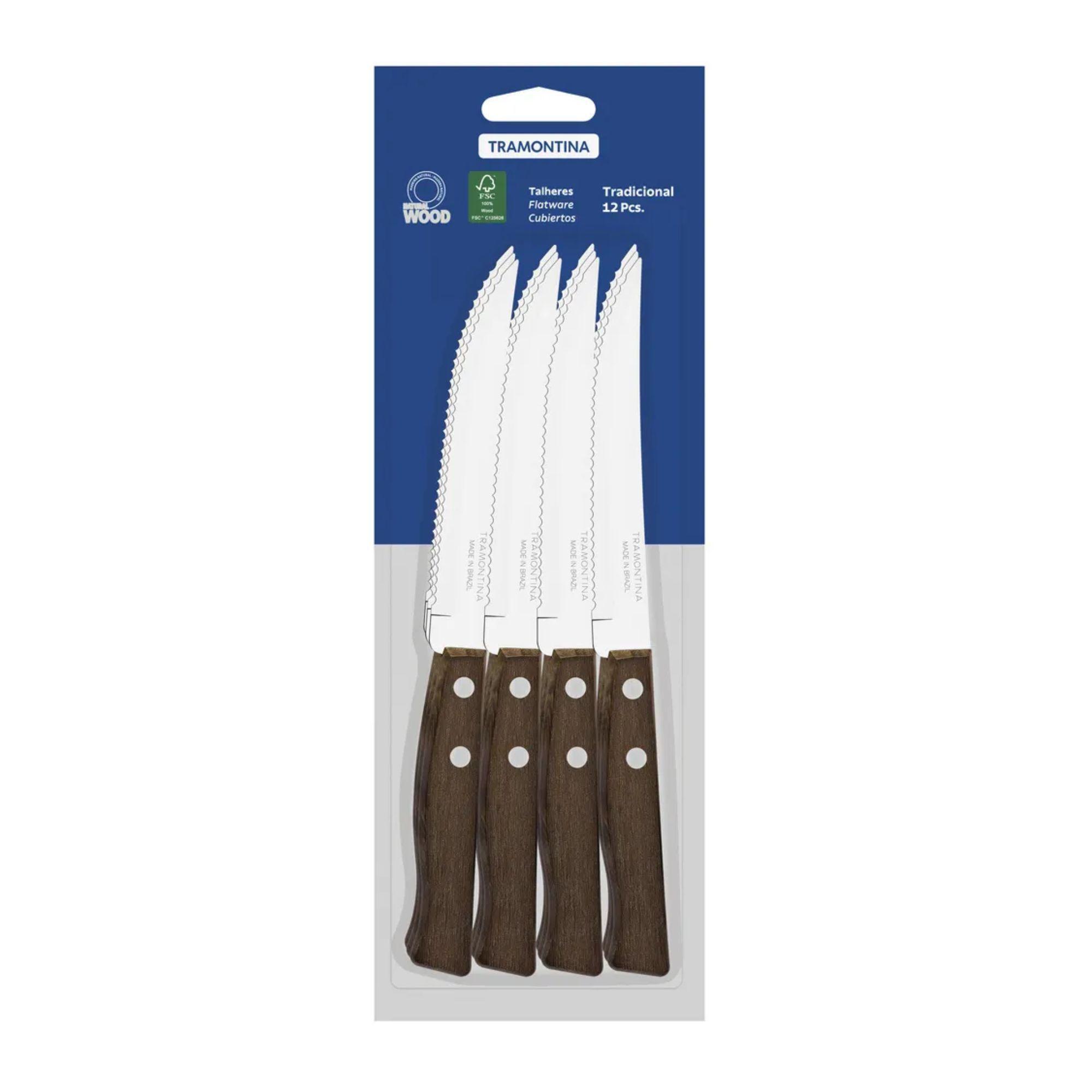 Cuchillos Para Asado-Frutas Tradicional Inoxidable 12 Piezas-1