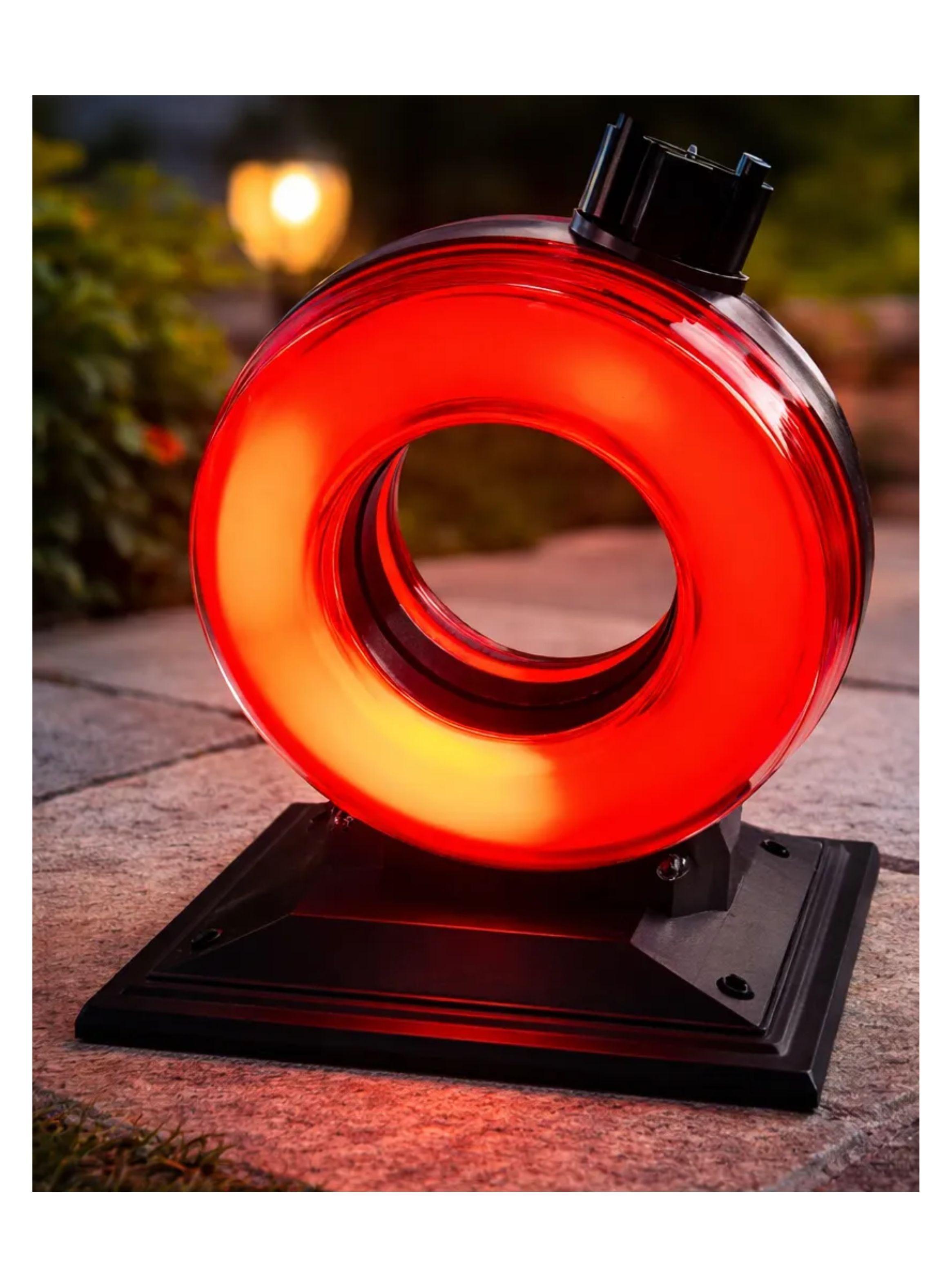 Foco Solar Led Ideal Para Jard n Exterior Rgb Estaca Negro-2