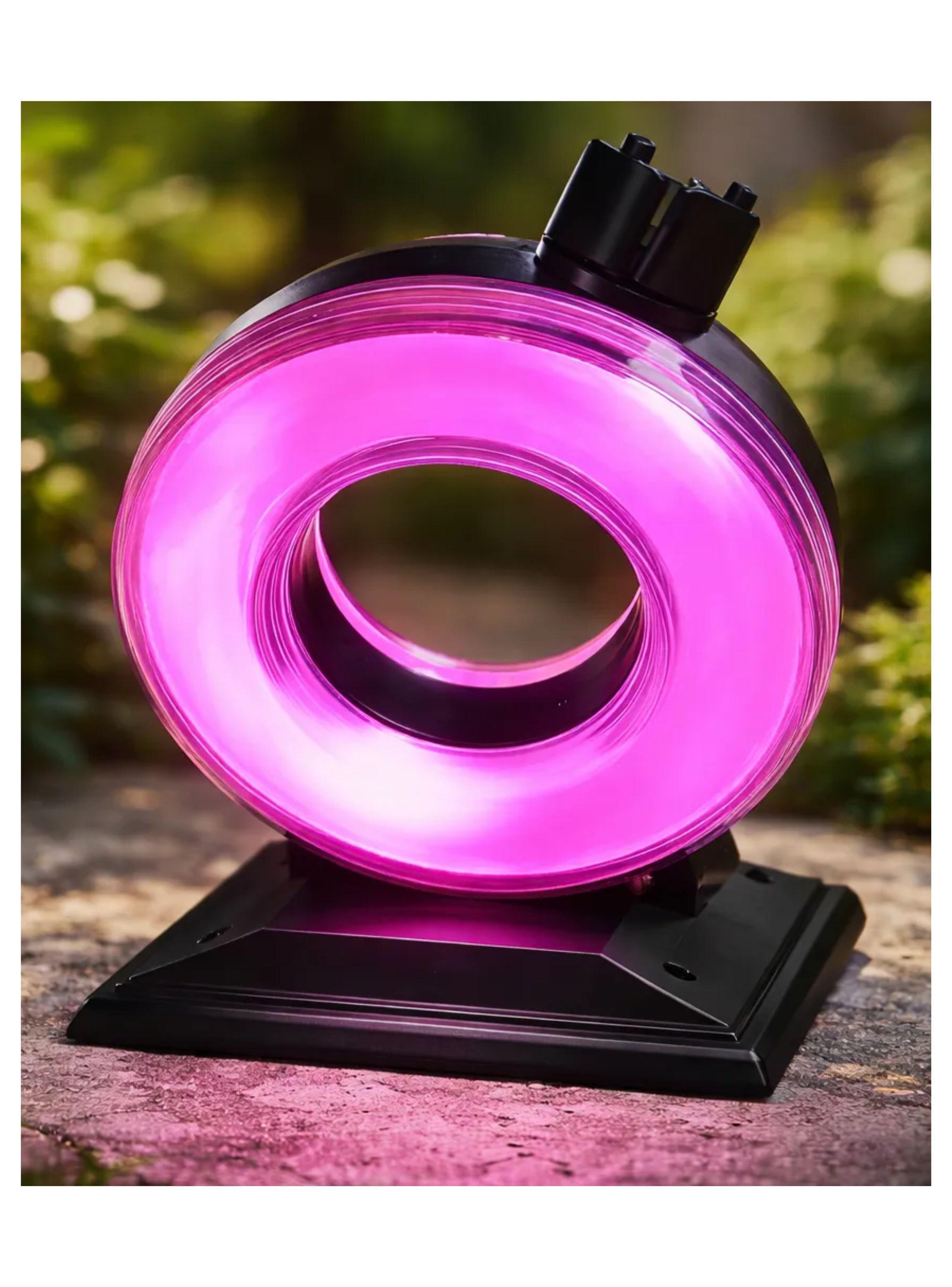 Foco Solar Led Ideal Para Jard n Exterior Rgb Estaca Negro-4