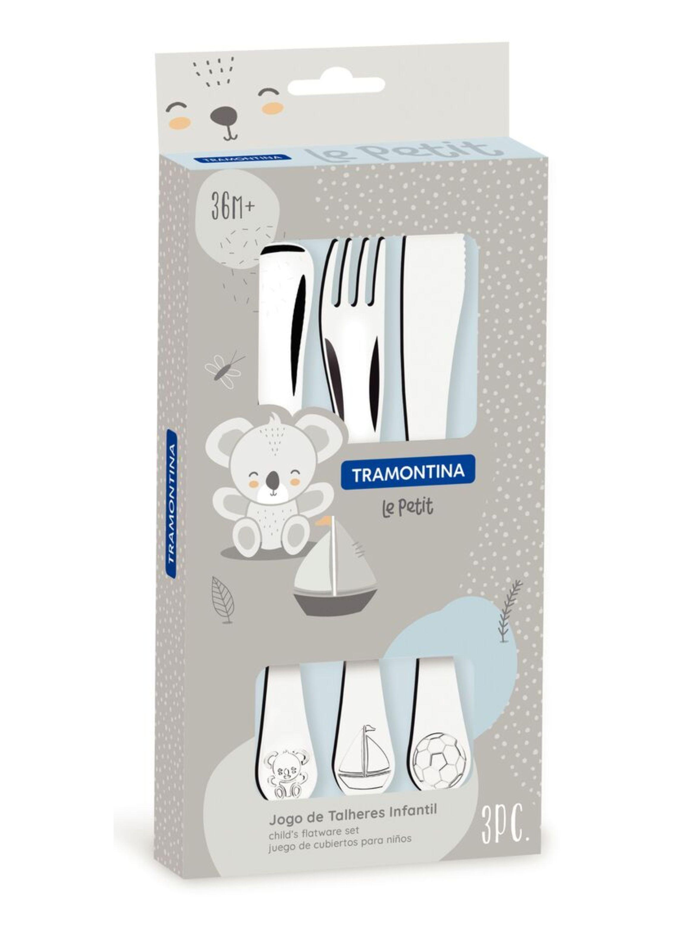Juego De Cubiertos Tramontina Le Petit 3 Piezas Inoxidable-0