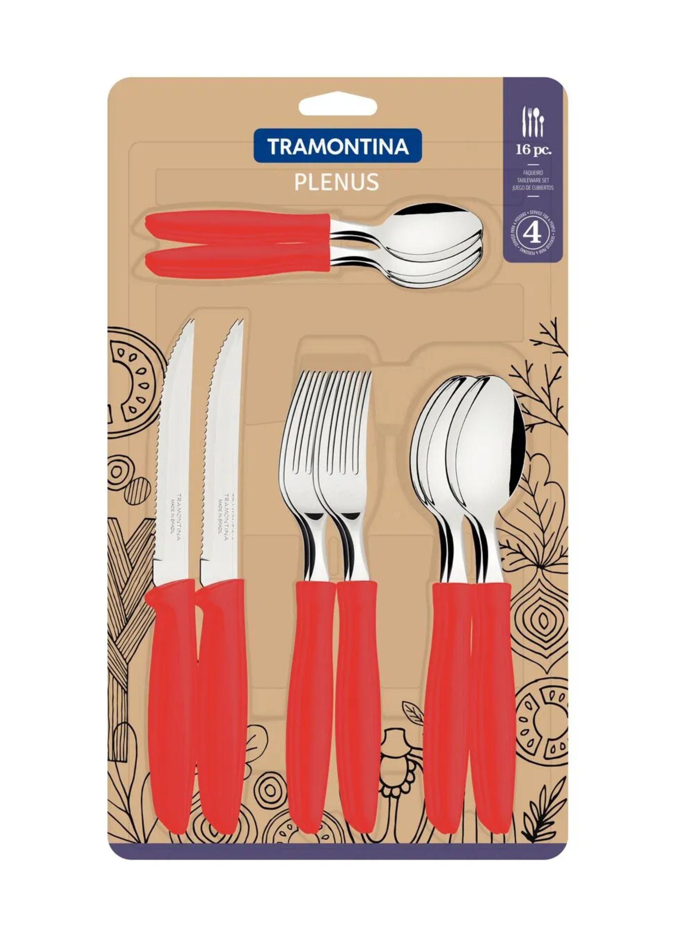 Juego De Cubiertos Tramontina Plenus 16 Piezas-2
