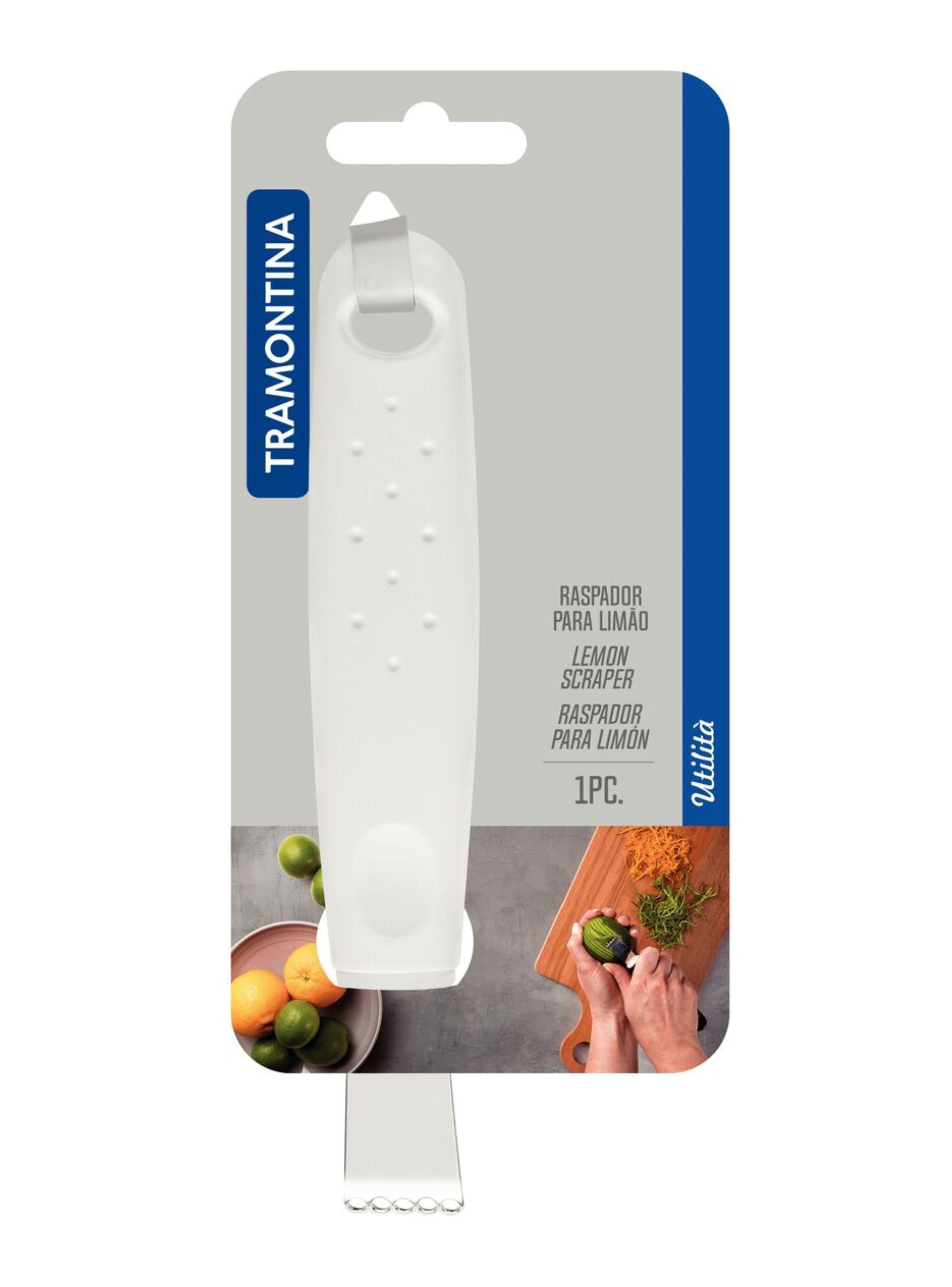 Raspador De Limones Tramontina Linea Utilitá de Acero Inoxidable con Mango de Polipropileno-0