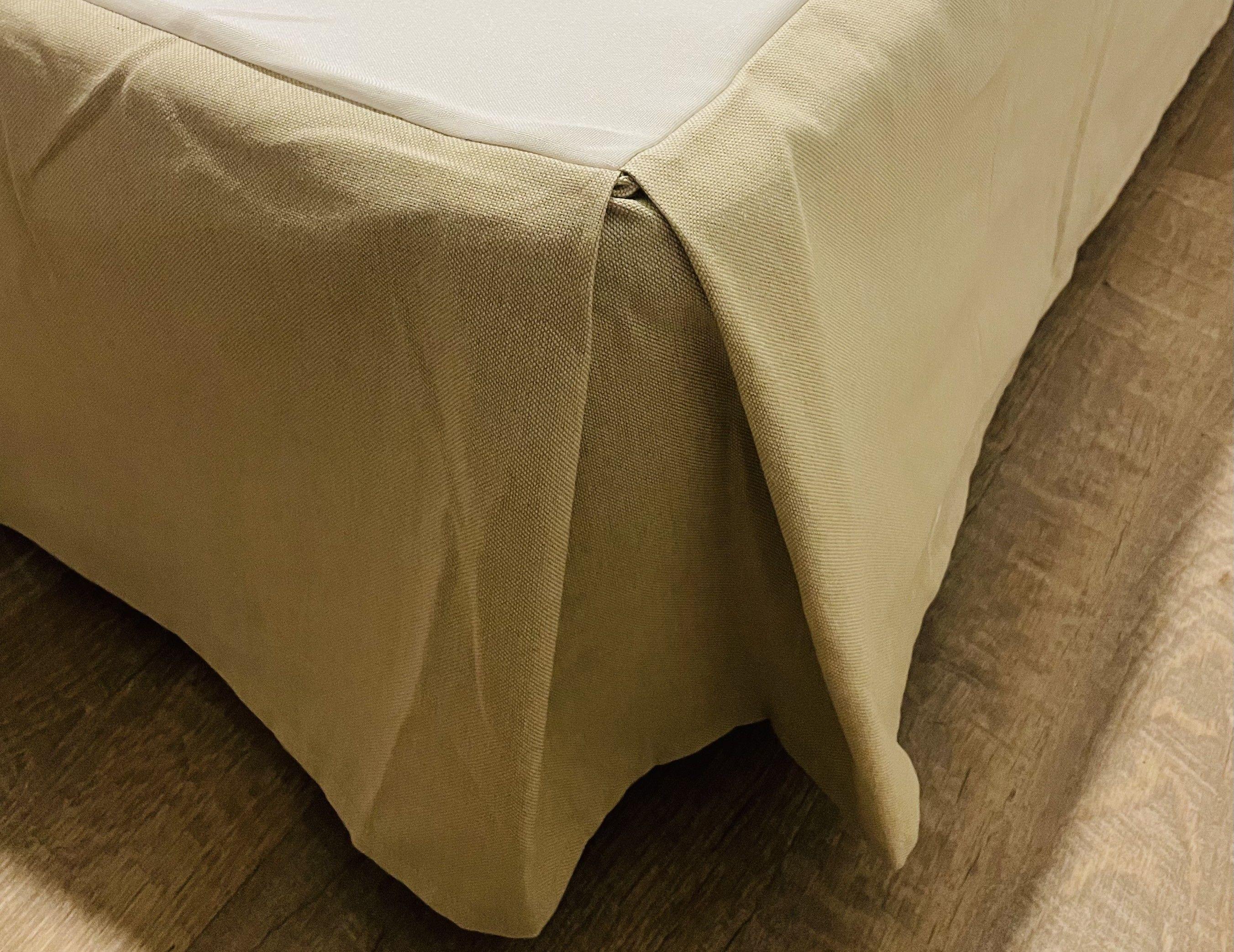 FALDON DE CAMA 2 PLAZAS ESTILO PALETA EN LINO-2