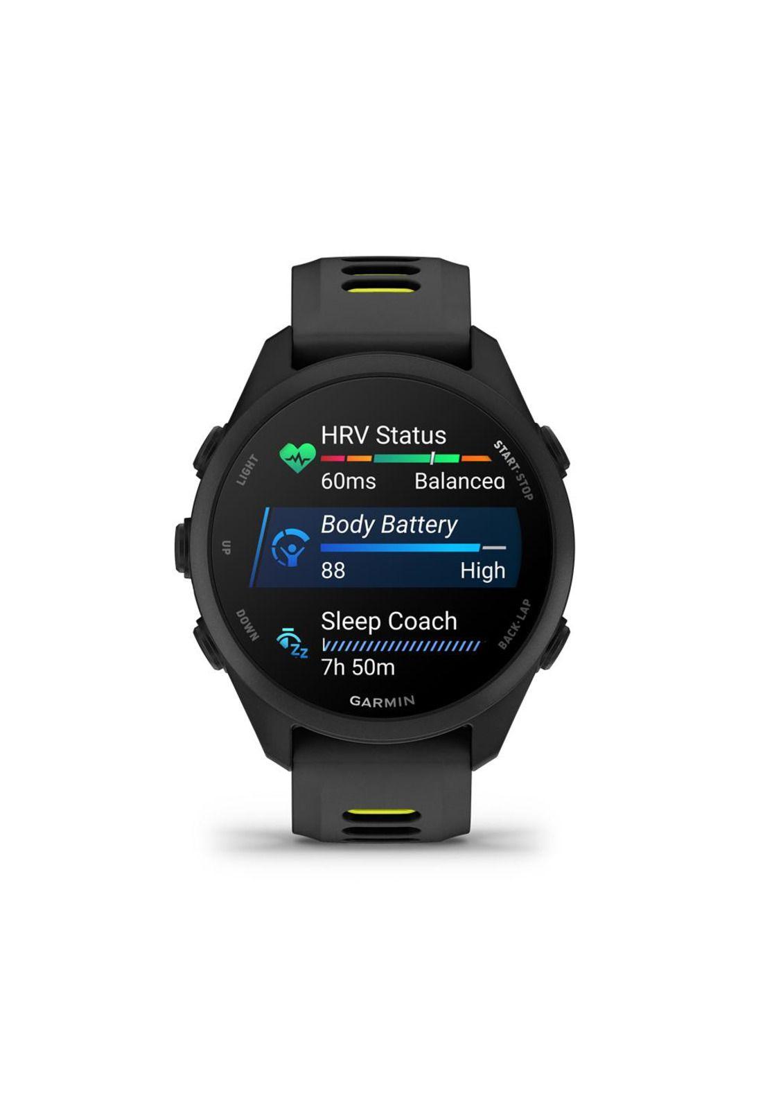 Smartwatch Forerunner 170 Music Black/Amp Yellow Garmin-1