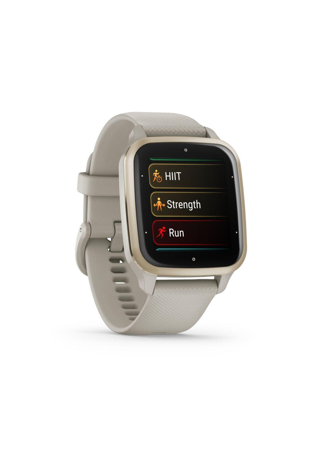 Smartwatch Venu Sq 2 Music French Gray/Cream Gold-2