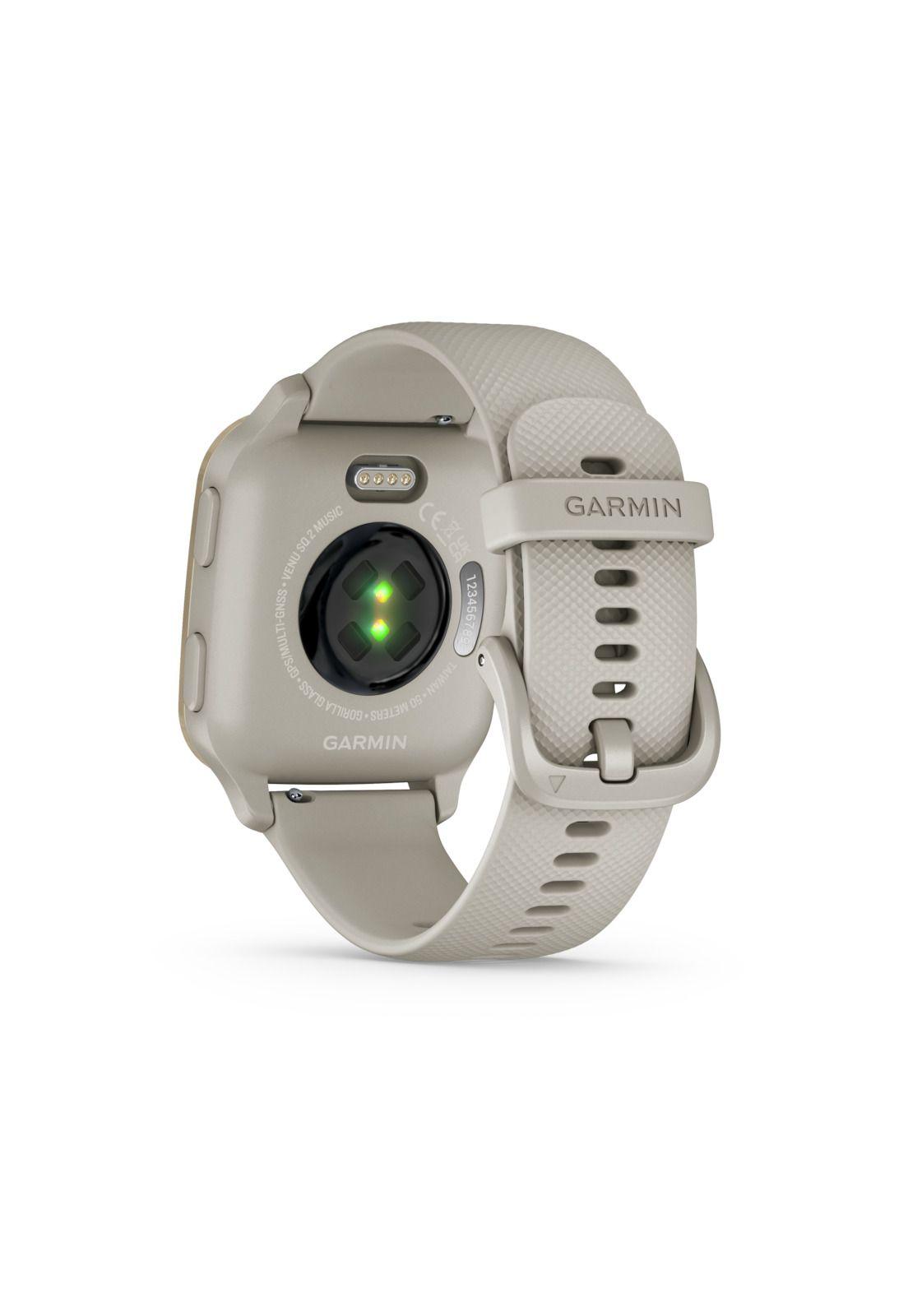 Smartwatch Venu Sq 2 Music French Gray/Cream Gold-4