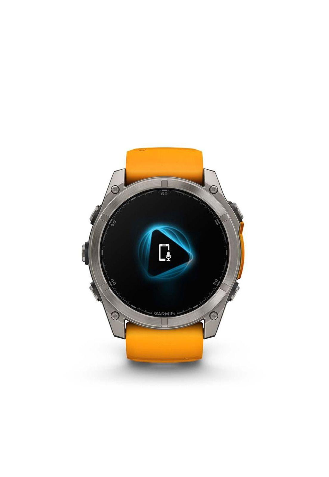 fenix 8 – 51mm, Sapphire, Titanium with orange-4