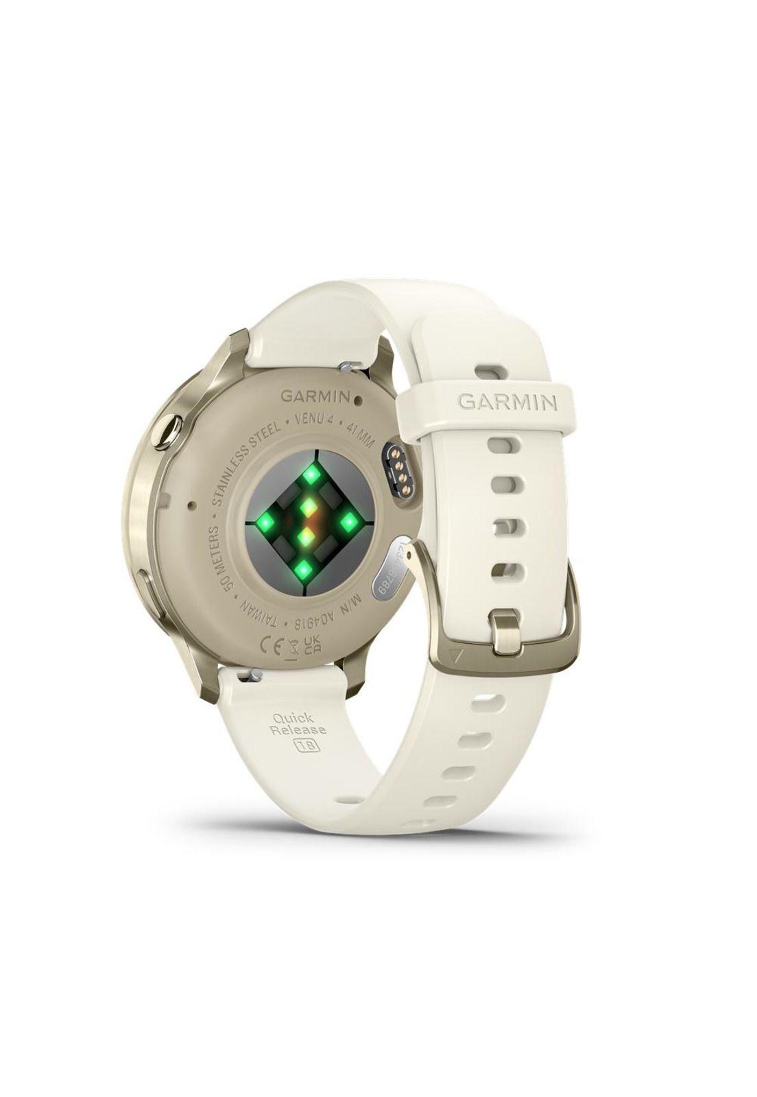 Venu 4 (41mm), GPS, Wi-Fi, Beige w/ Lunar Gold + Bone, Garmin-3