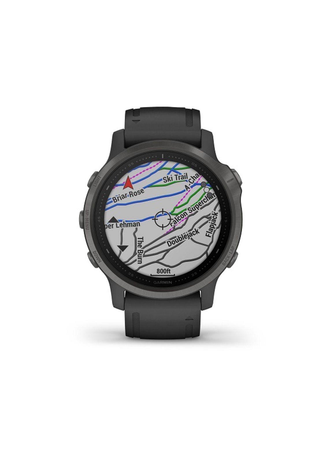 Smartwatch Fenix 6S Sapphire Carbon Grey DLC W/Black Band South America Garmin-2