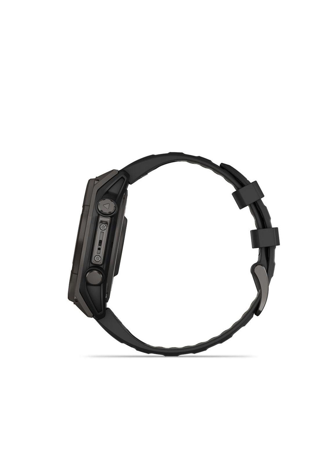 fenix 8 – 47mm Solar, Sapphire Titanio con correa de silicona negra-3