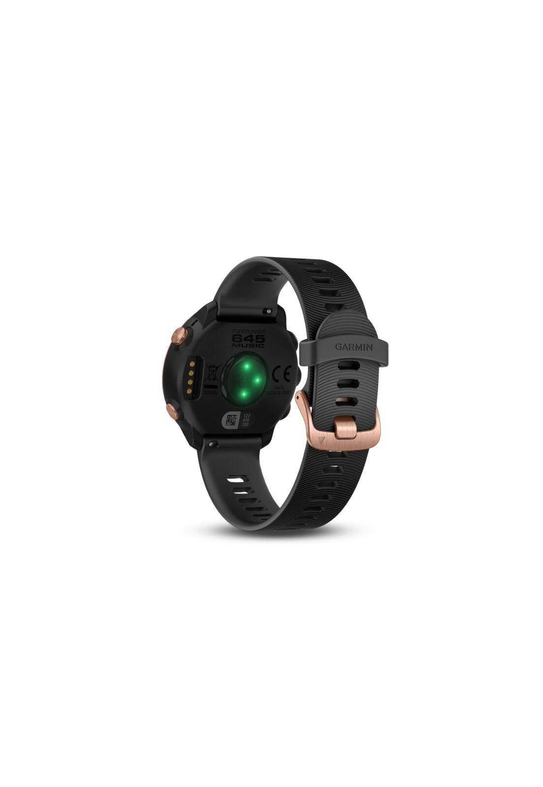 Smartwatch Forerunner 645 Music Oro Rosa con Correa Negra-4