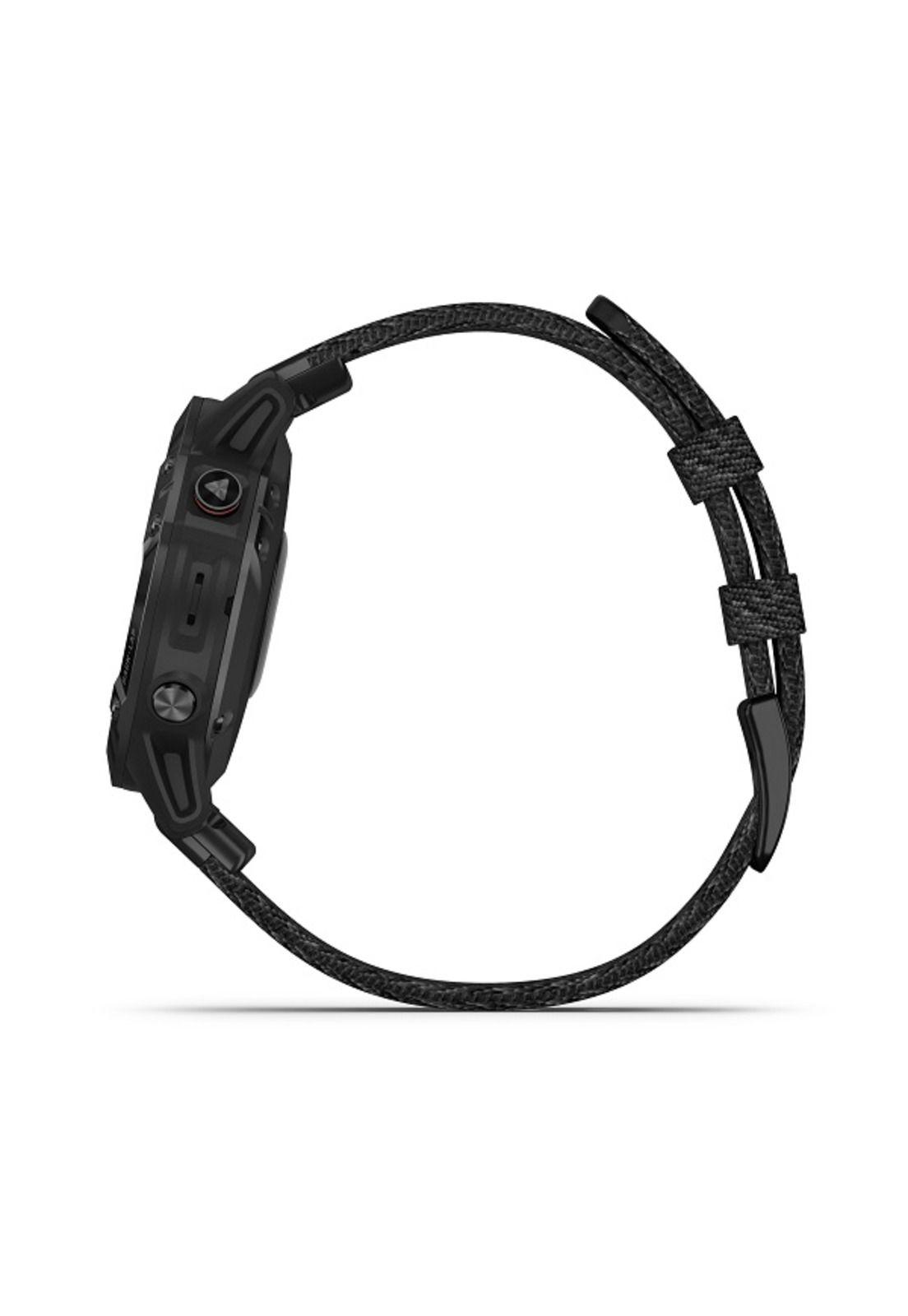 Smartwatch Fenix 6 Sapphire Black DLC W/Black Nylon Band Chile Garmin-1