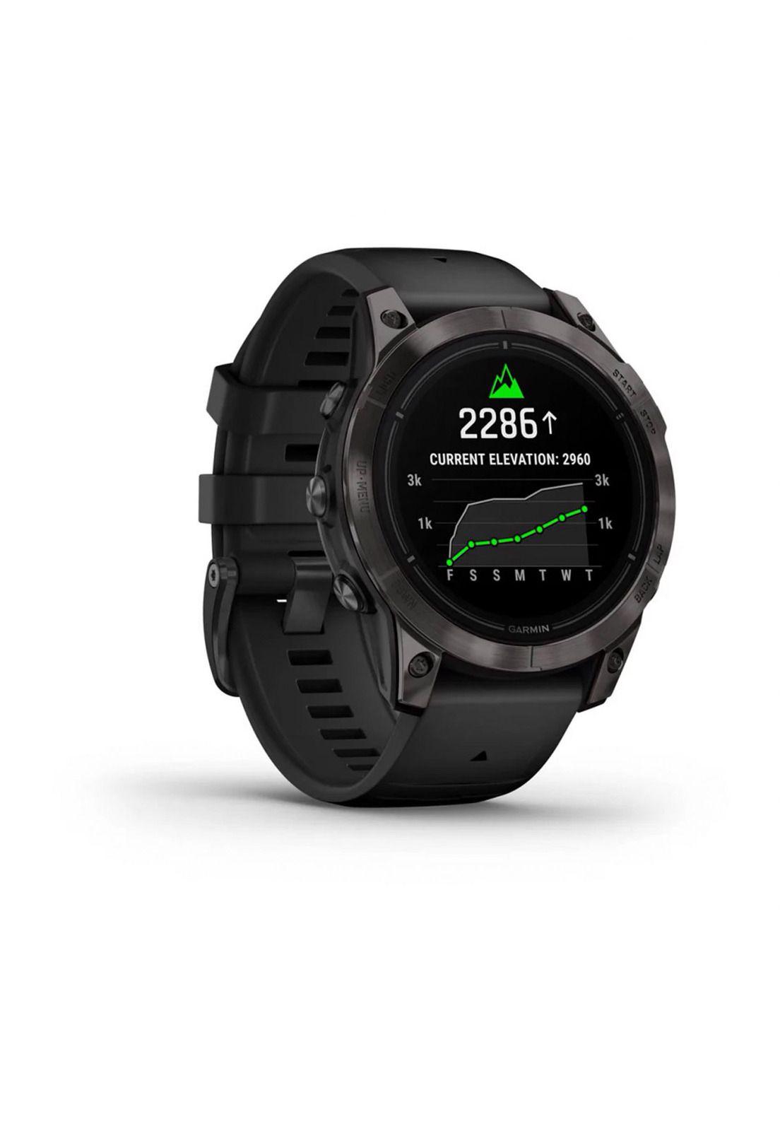 Smartwatch epix Pro(g2) Sapph 47mm CrbnGry DLC Ti w/Blk/Slt-1