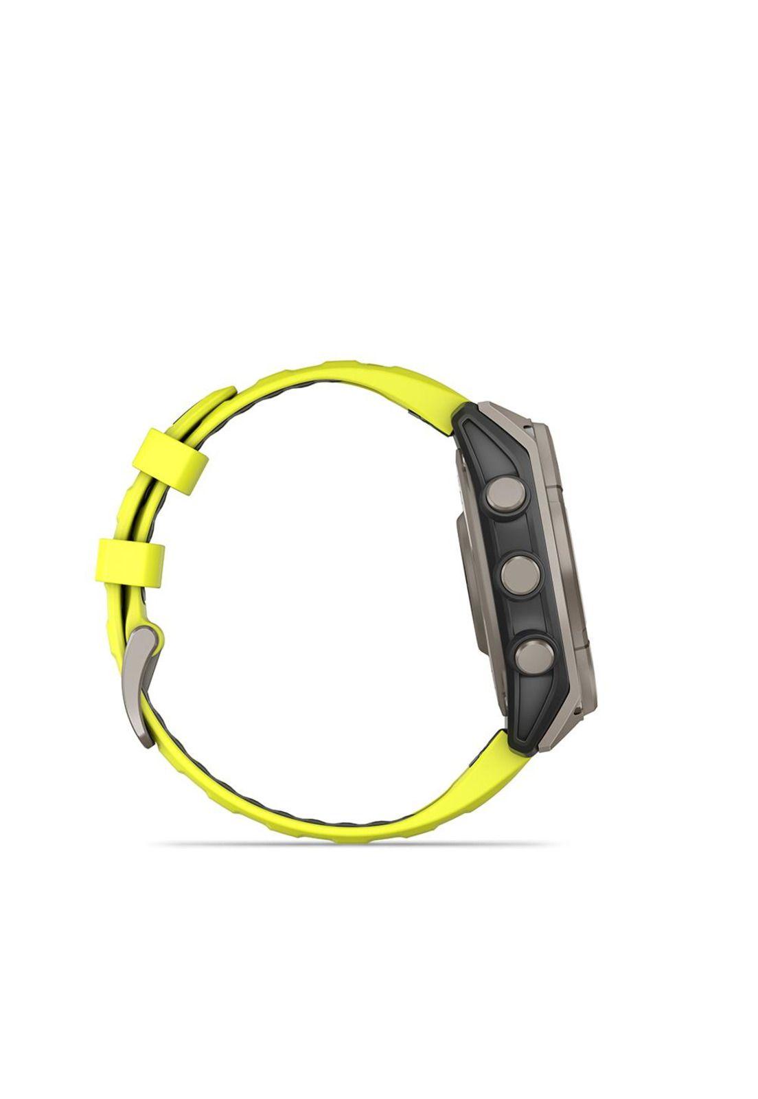 fenix 8 – 47mm Solar, Sapphire Titanium with yellow/graphite-3
