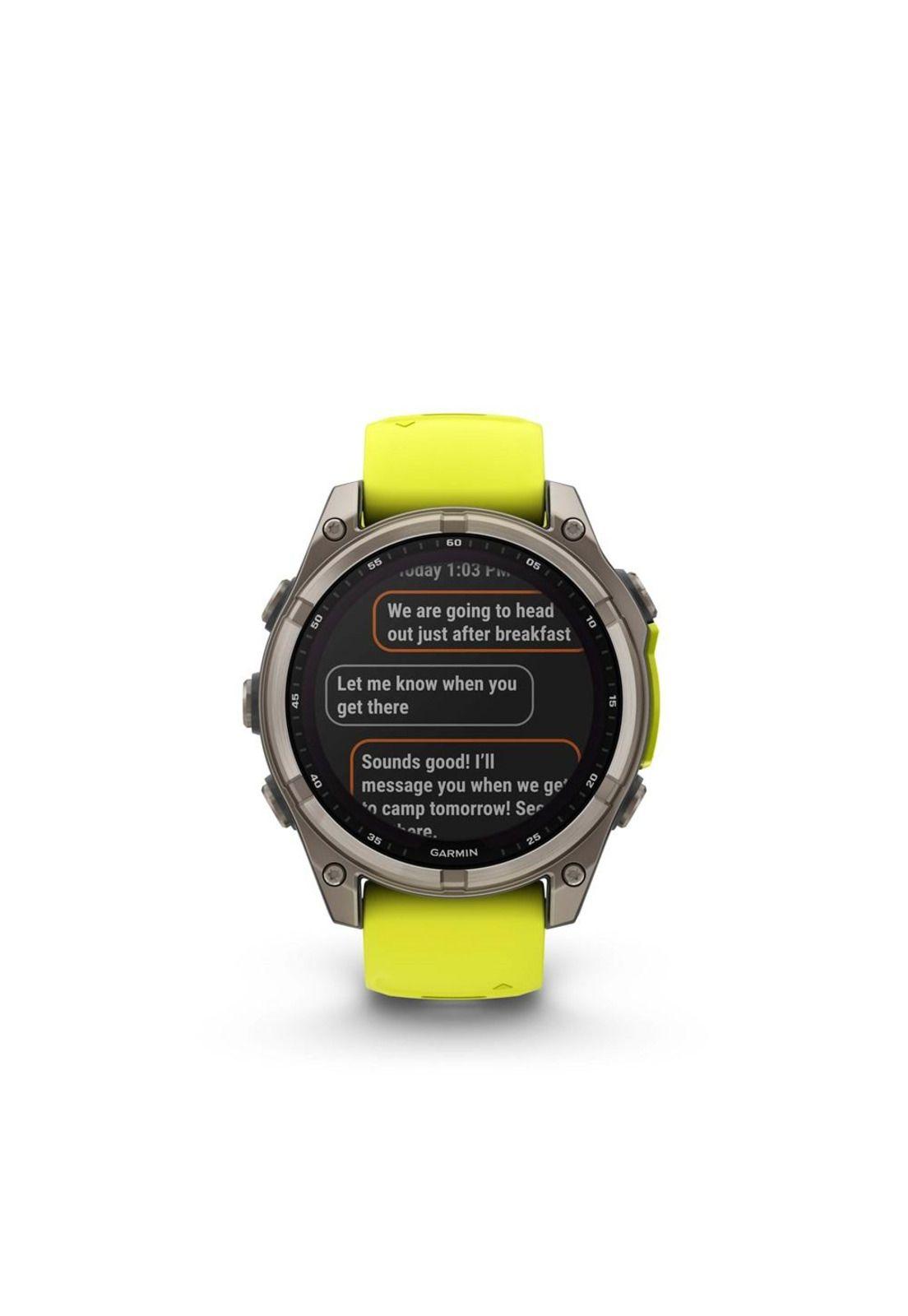 fenix 8 – 47mm Solar, Sapphire Titanium with yellow/graphite-4