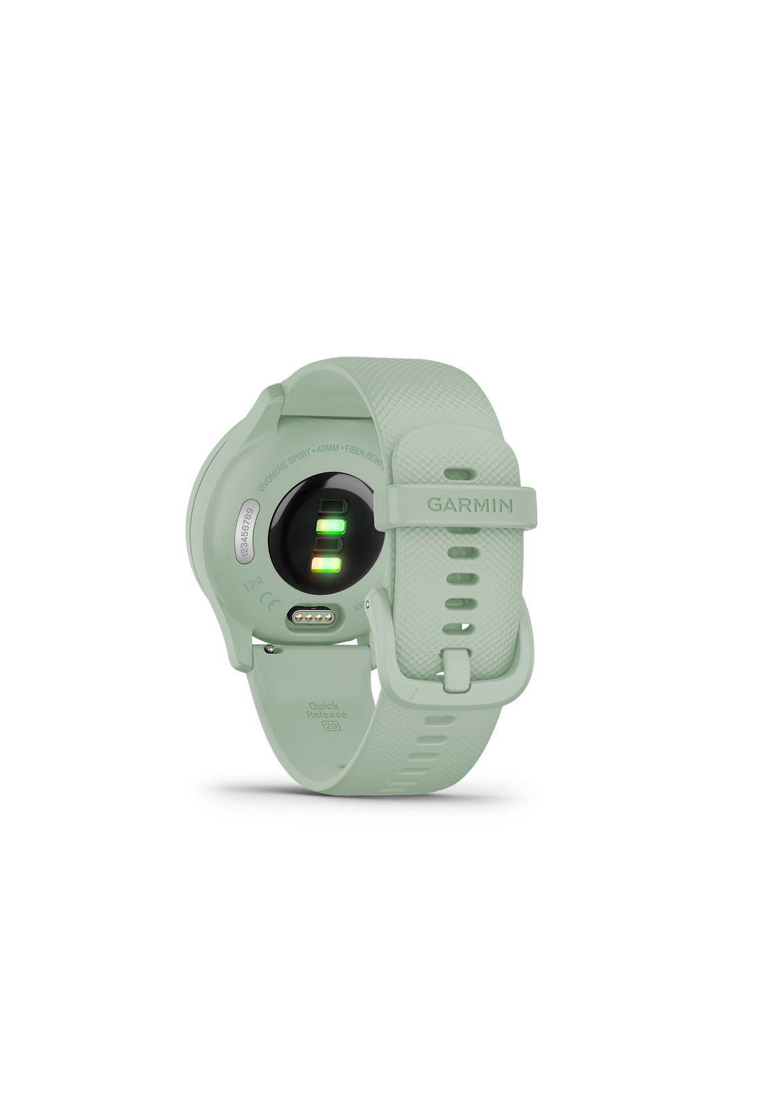 Smartwatch Vivomove Sport Cool Mint Garmin-4