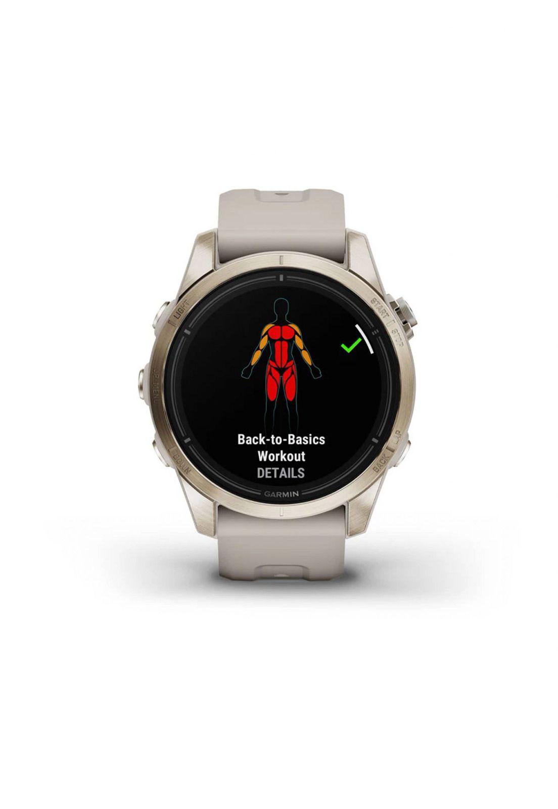 Smartwatch epix Pro(g2) Sapph 42mm Lt Gld Ti FrGry/LtSnd -4