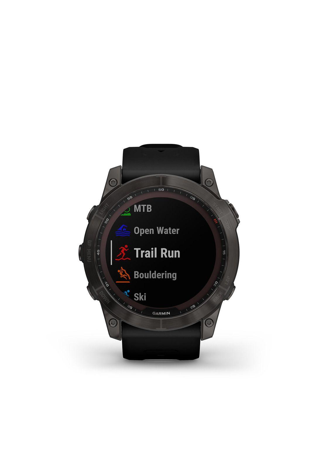 Smartwatch Fenix 7x Sapphire Solar Carbon Gray DLC Ti w/Black Band-1
