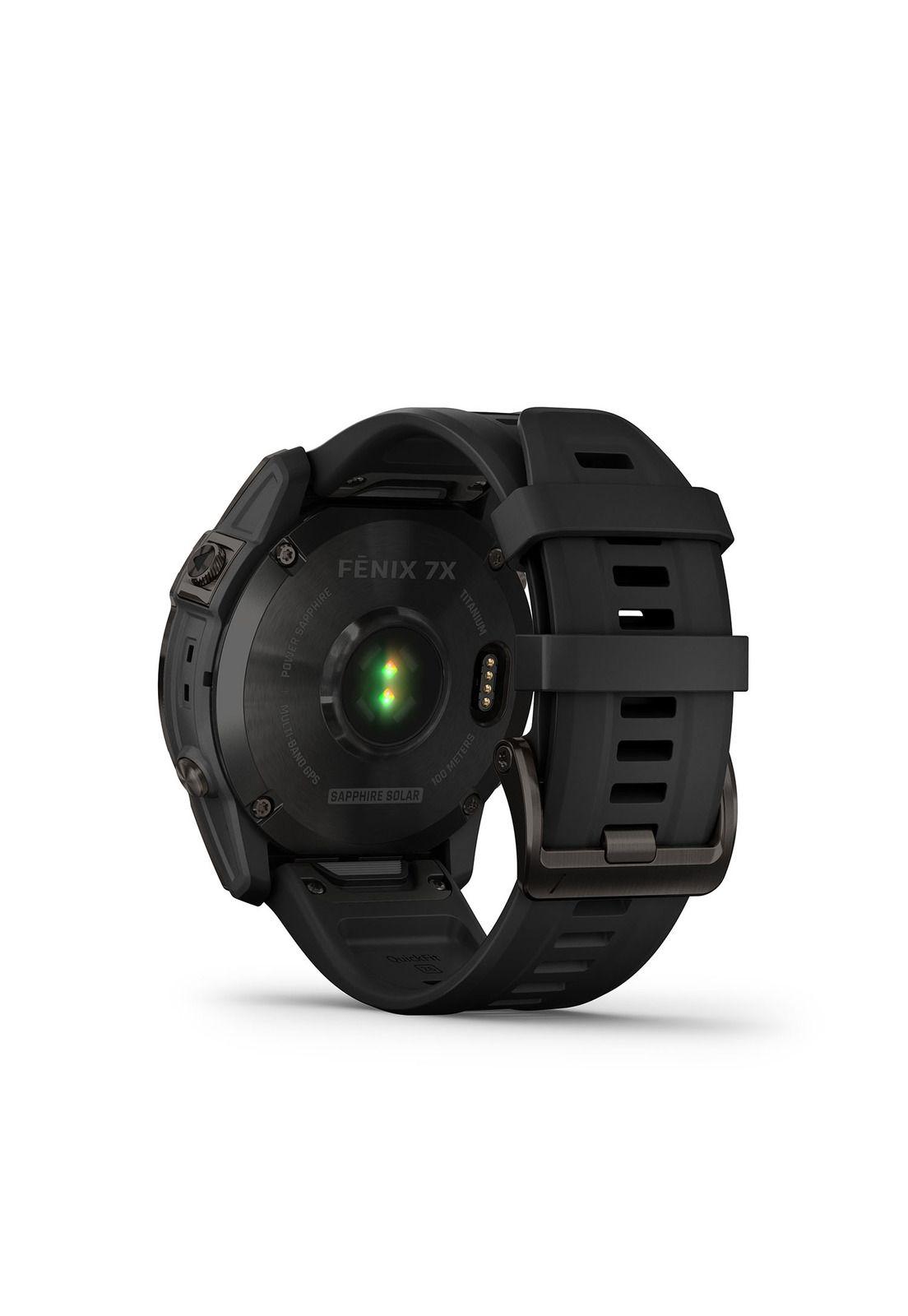 Smartwatch Fenix 7x Sapphire Solar Carbon Gray DLC Ti w/Black Band-3