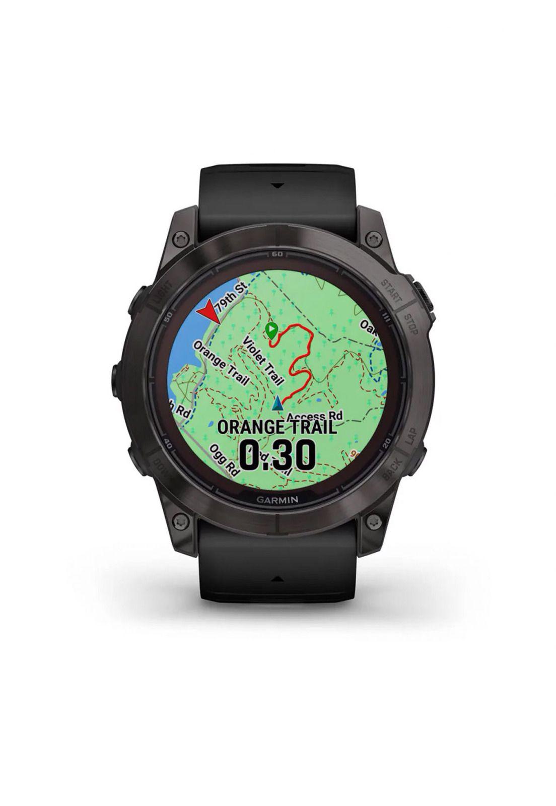 Smartwatch fenix 7X Pro Sapph Solar CrbnGry Ti w/Blk Band-3