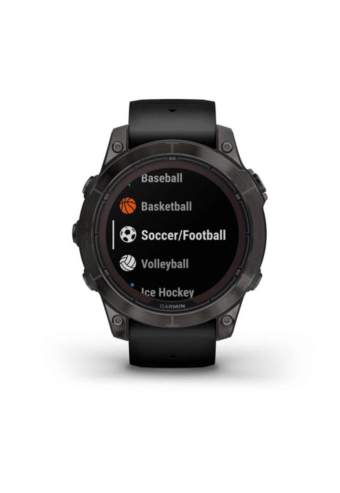 Smartwatch fenix 7 Pro Sapph Solar CrbnGry Ti w/Blk Band-4