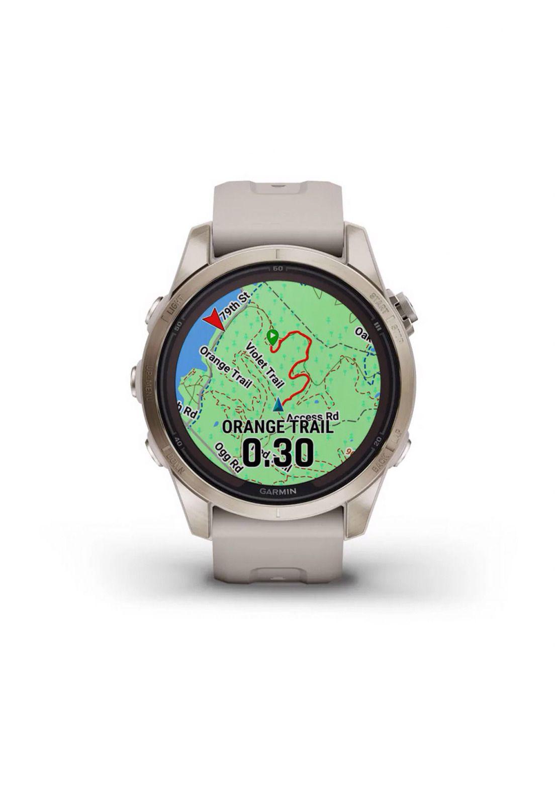 Smartwatch fenix 7S Pro Sapph Solar Cream Gold Ti w/Gry Band-4