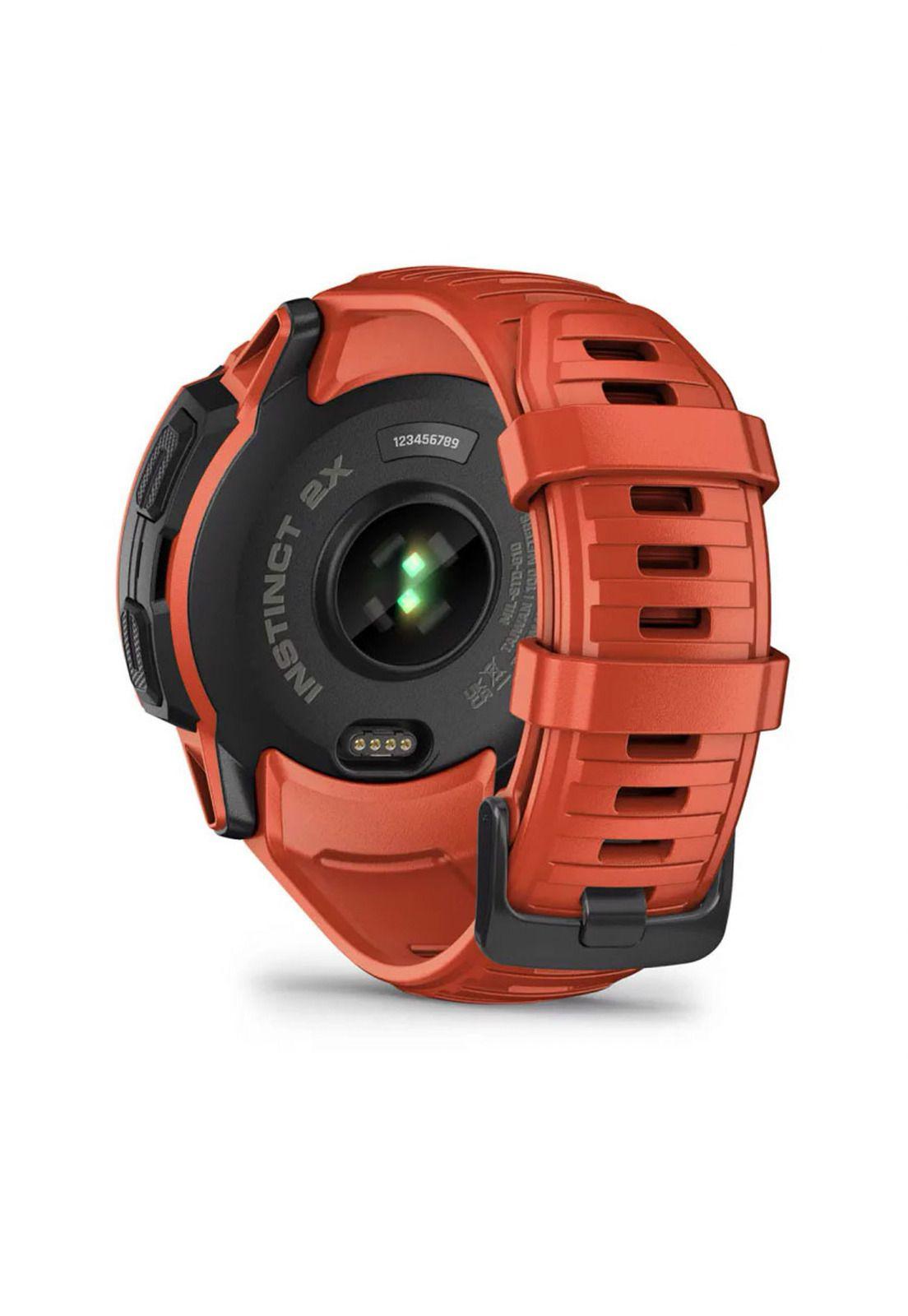 Smartwatch Instinct 2X Solar Flame Red-4