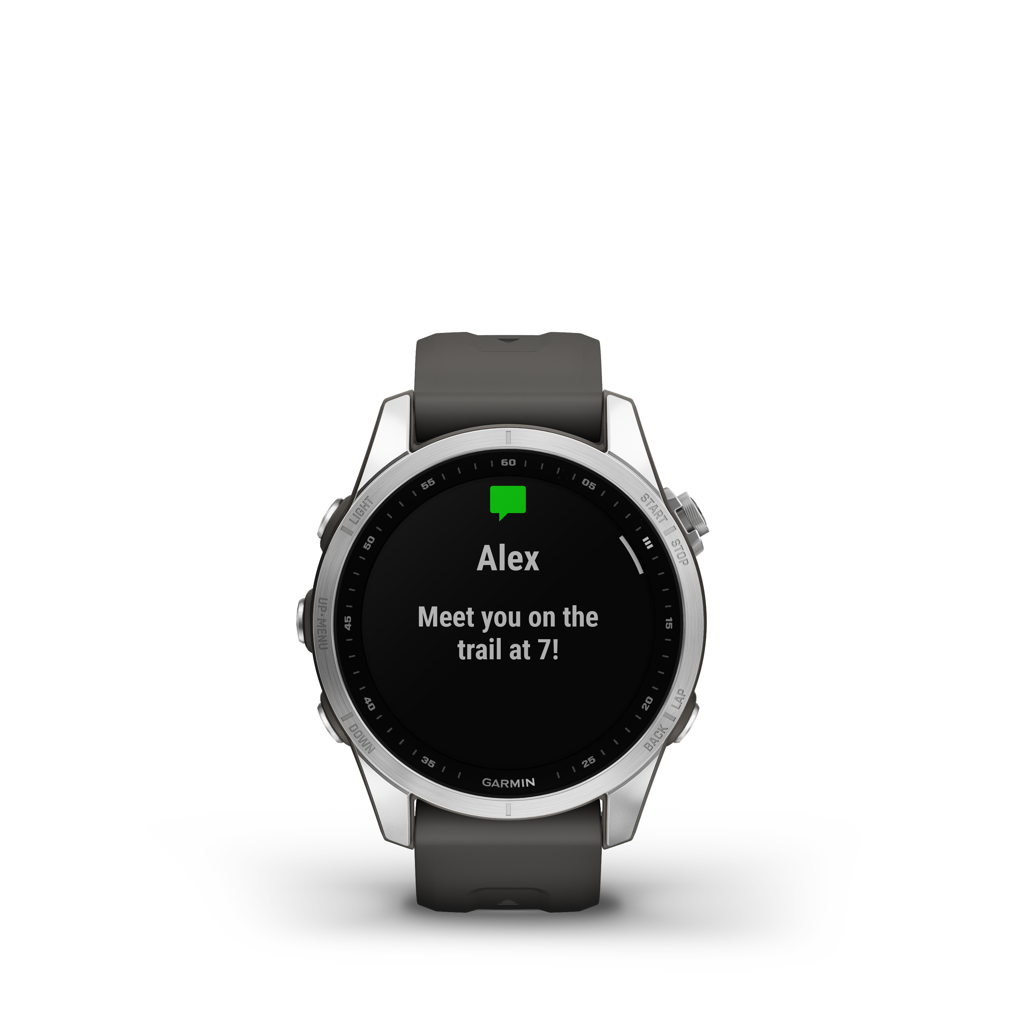 Smartwatch Fenix 7S Stainless steel w/ Graphite band-1