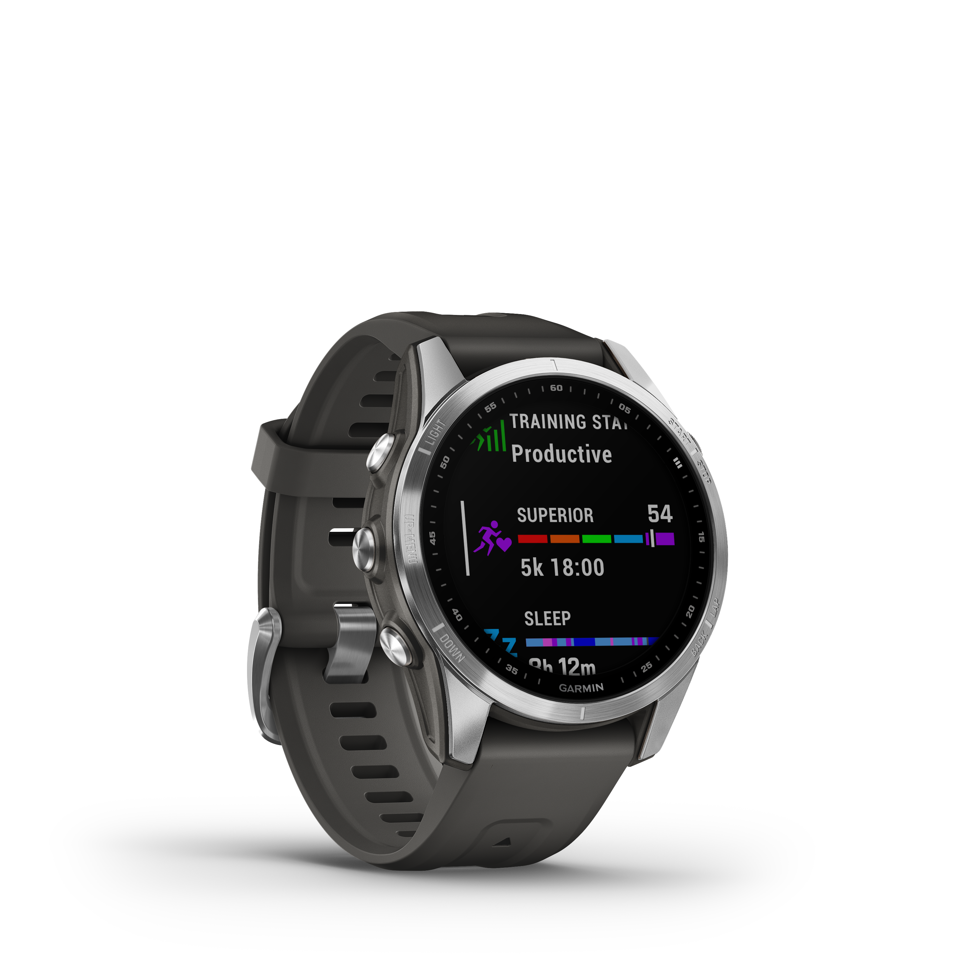 Smartwatch Fenix 7S Stainless steel w/ Graphite band-2