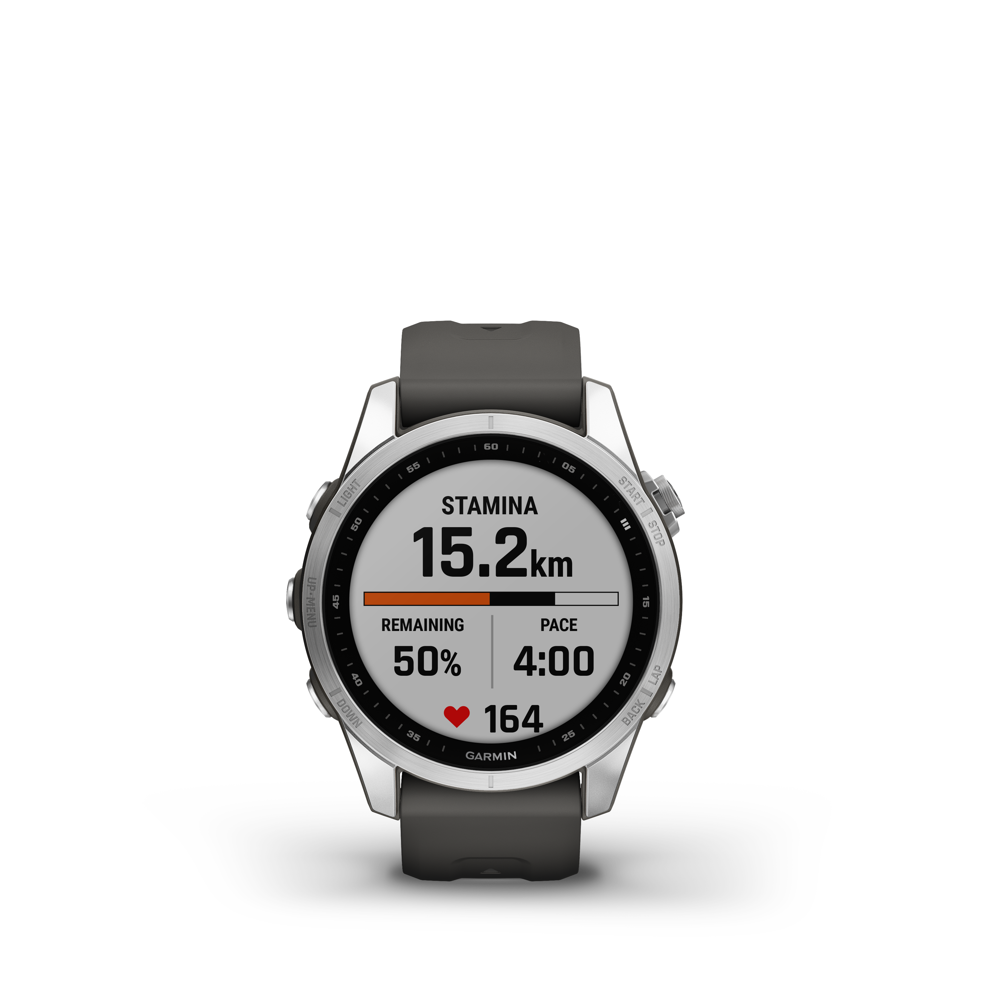Smartwatch Fenix 7S Stainless steel w/ Graphite band-3