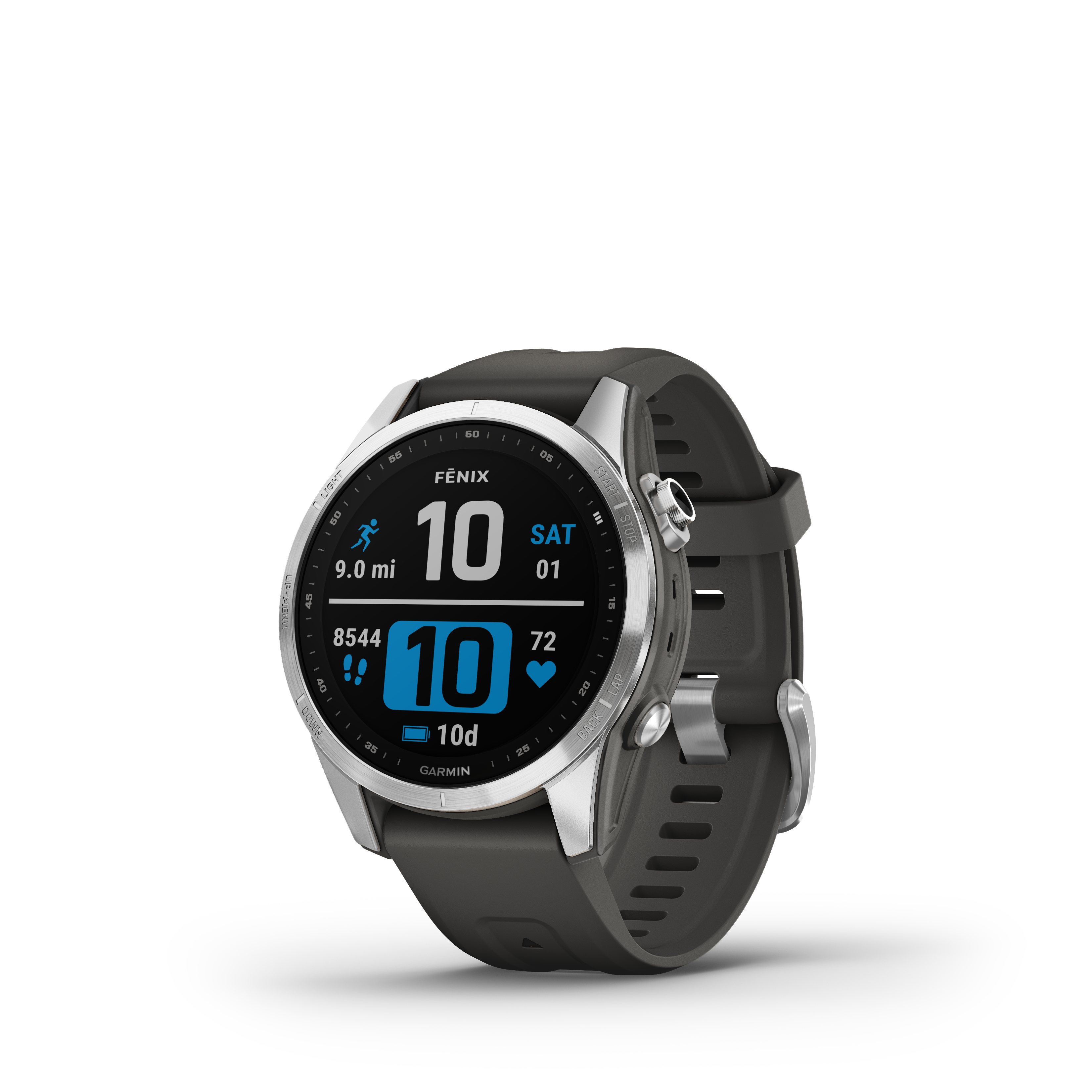 Smartwatch Fenix 7S Stainless steel w/ Graphite band-0